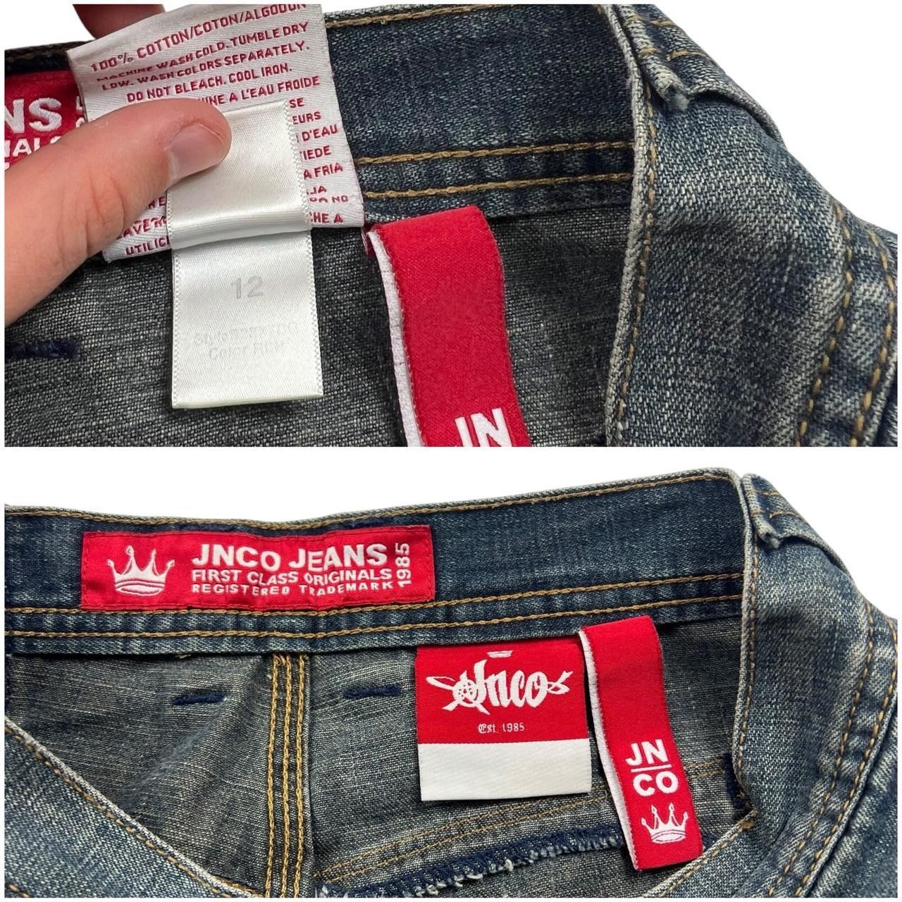 JNCO Vintage Jnco Embroidered Crown Denim Shorts / Jorts Waist 27 Size US 27 - 7 Thumbnail