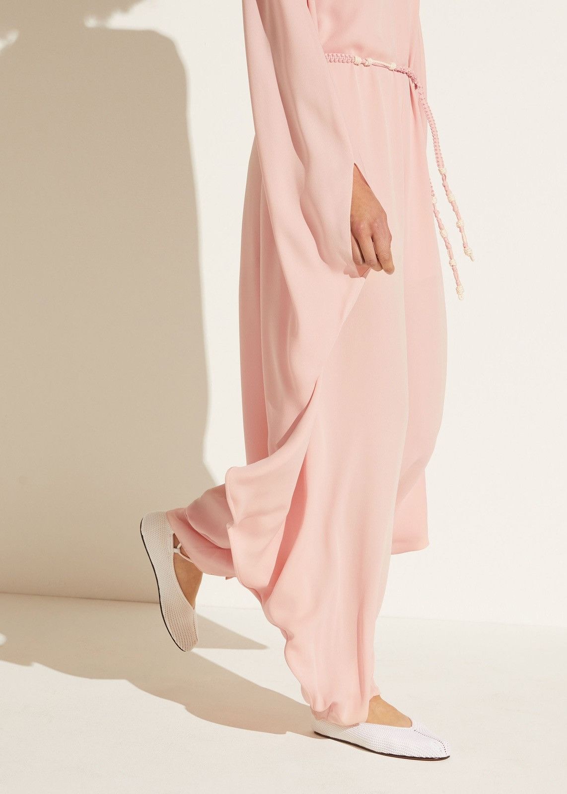 Loro Piana o1srvl11e0824 Dilia Jumpsuit in Pink Size 26" / US 2 / IT 38 - 6 Thumbnail