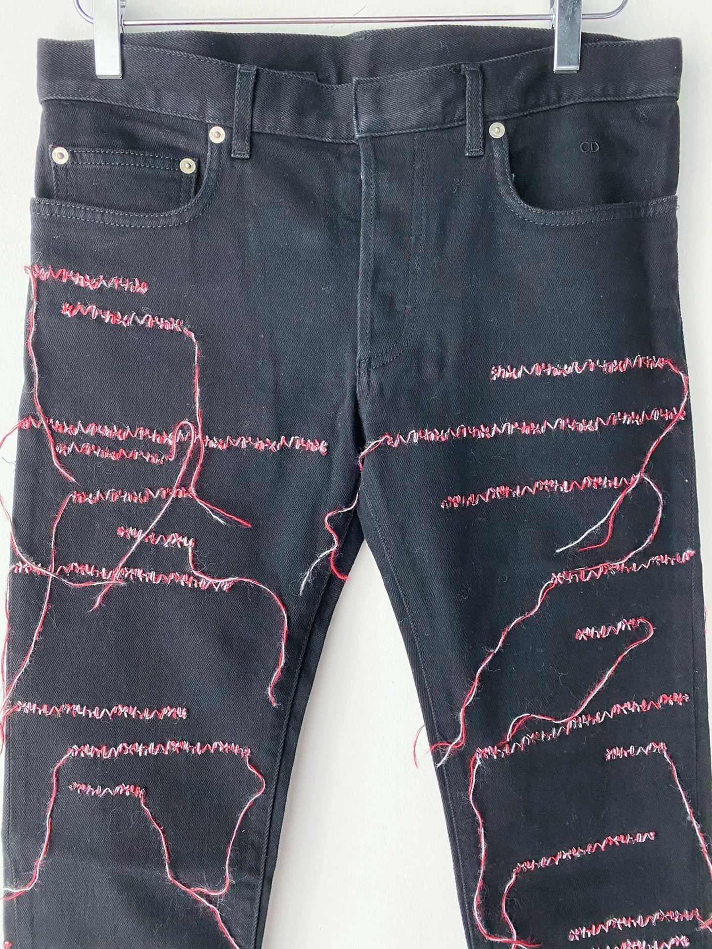 Dior × Hedi Slimane Dior Homme SS05 Red denim | Grailed