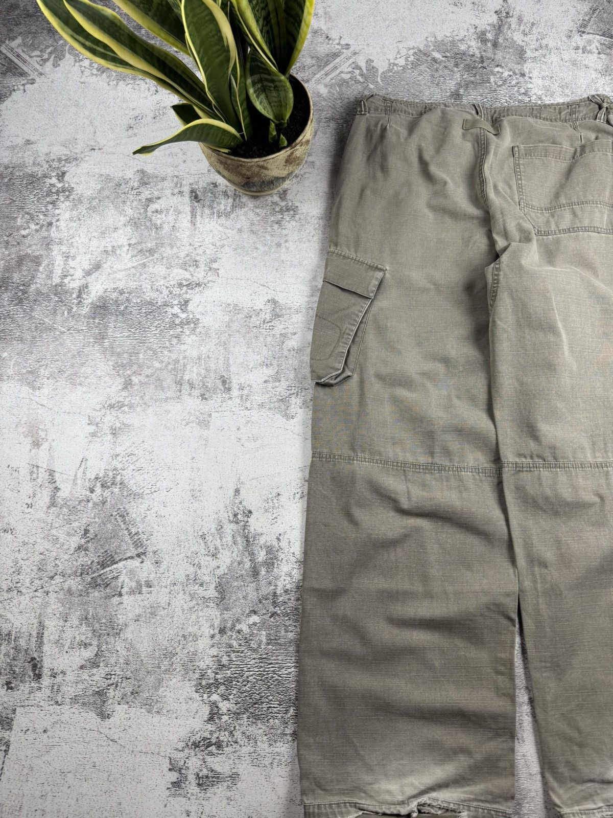 Nike Thrashed Nike 90s Distressed Japanese Y2K Vintage Cargo Jeans Pants Trousers Size US 36 / EU 52 - 15 Thumbnail