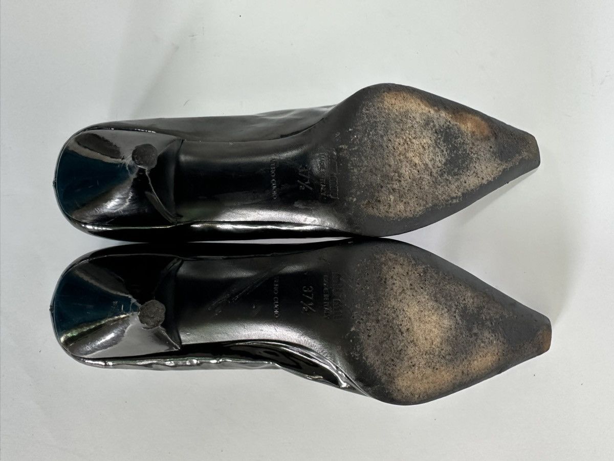 Miu Miu 🖤MIU MIU BLACK🖤PATENT LEATHER POINTED HEELS 37.5 IT Size US 7 / IT 37 - 5 Thumbnail
