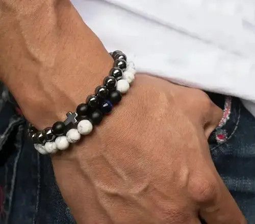 Jewelry Double Cross Bead Bracelets Size ONE SIZE - 2 Thumbnail