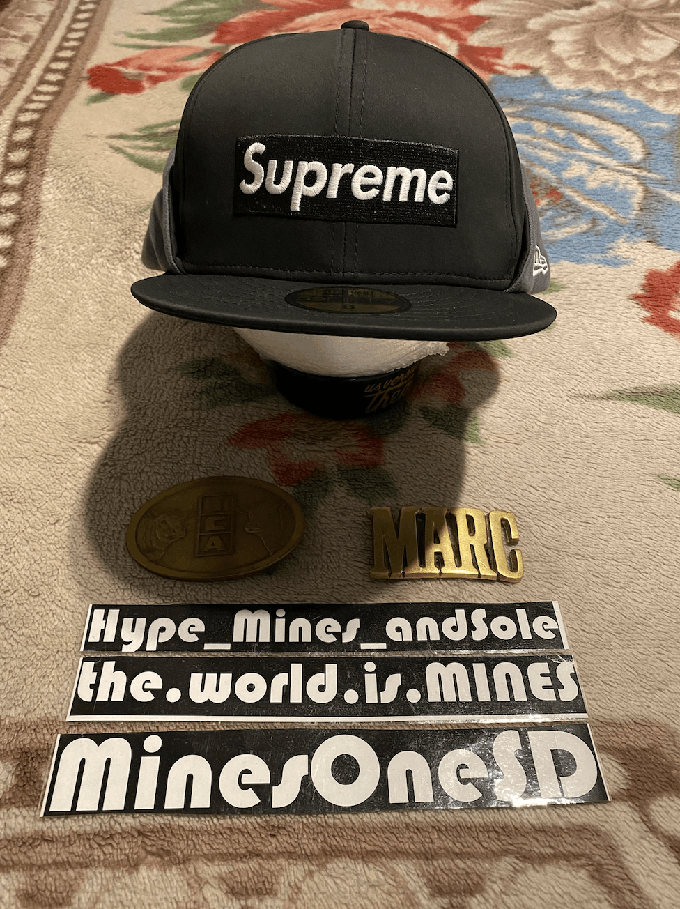 NWT (8) Supreme x Windstopper Earflap Box Logo New Era