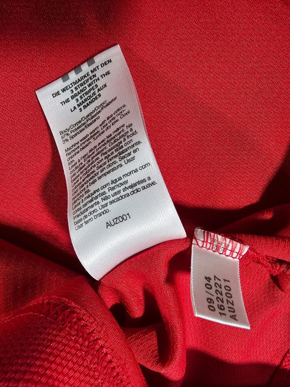 Adidas Adidas Wisconsin Badgers Hockey Red Polo Large Vintage Size ONE SIZE - 9 Thumbnail