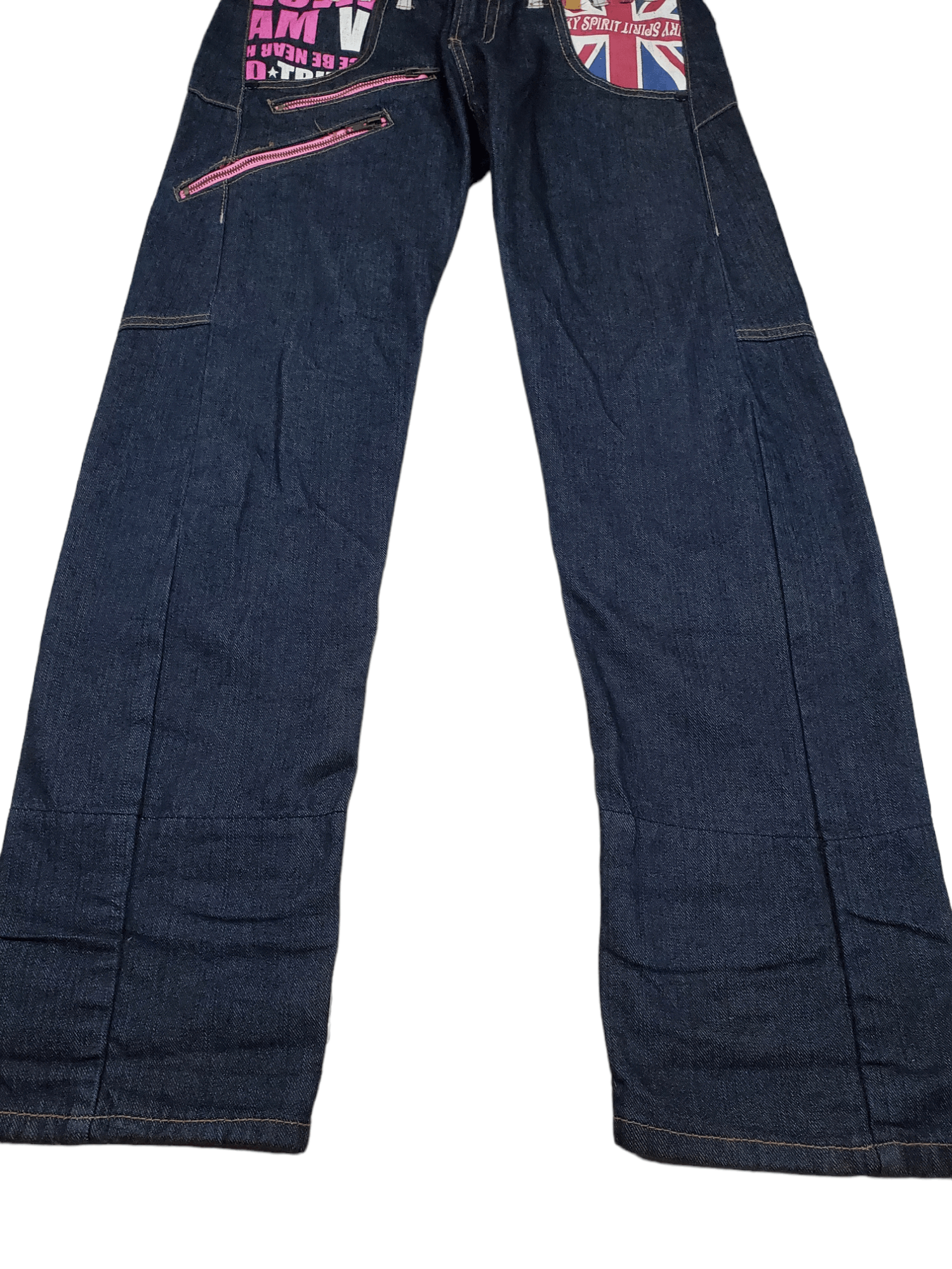 Japanese Brand × Vintage 🔥Vintage Denim Double Waist Punky Style 🔥 Size US 31 - 7 Thumbnail