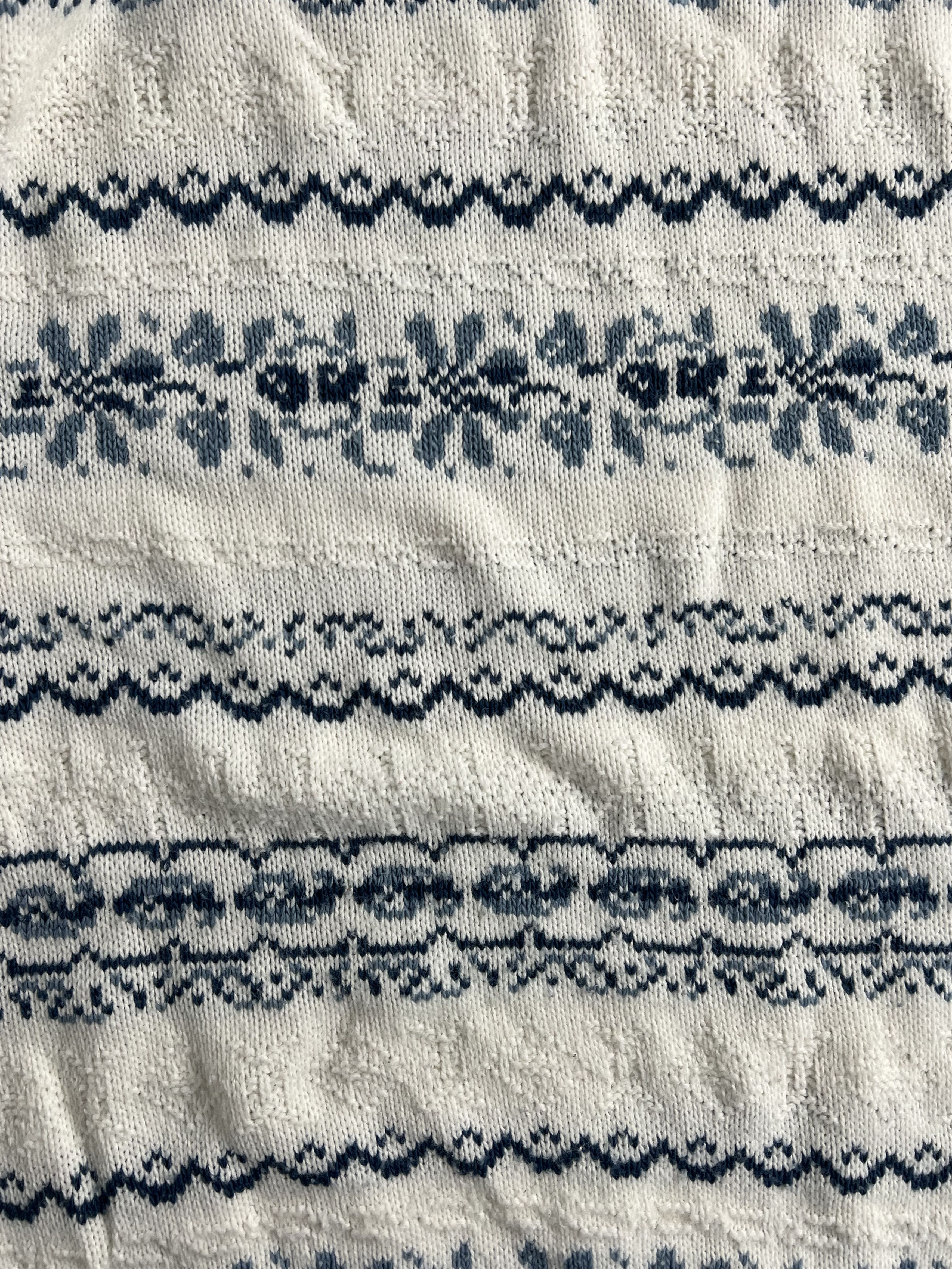 Vintage Vintage Pattern Knit White Made In Usa Xs Size US XS / EU 42 / 0 - 4 Thumbnail