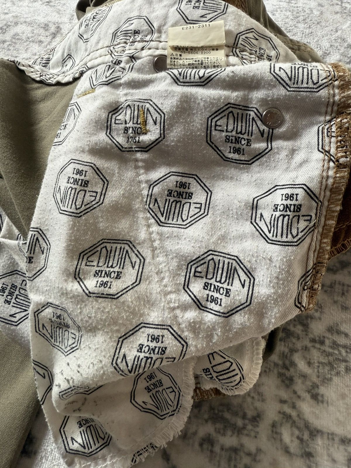 Edwin Edwin XV Bush Pocket Spiral Leg Linen Cargo Pants Size US 32 / EU 48 - 22 Thumbnail