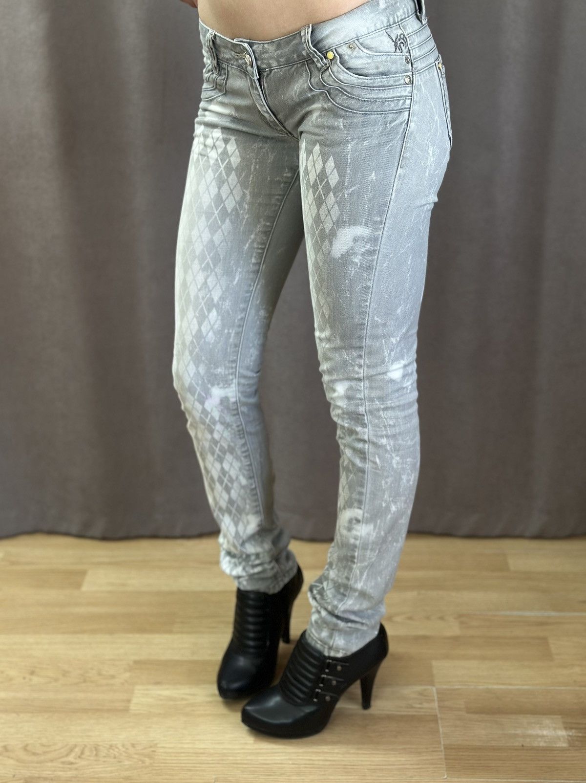 14th Addiction Vintage Denim Flared Pants Miss Sixty Denim Diesel Style Size 28" / US 6 / IT 42 - 3 Thumbnail