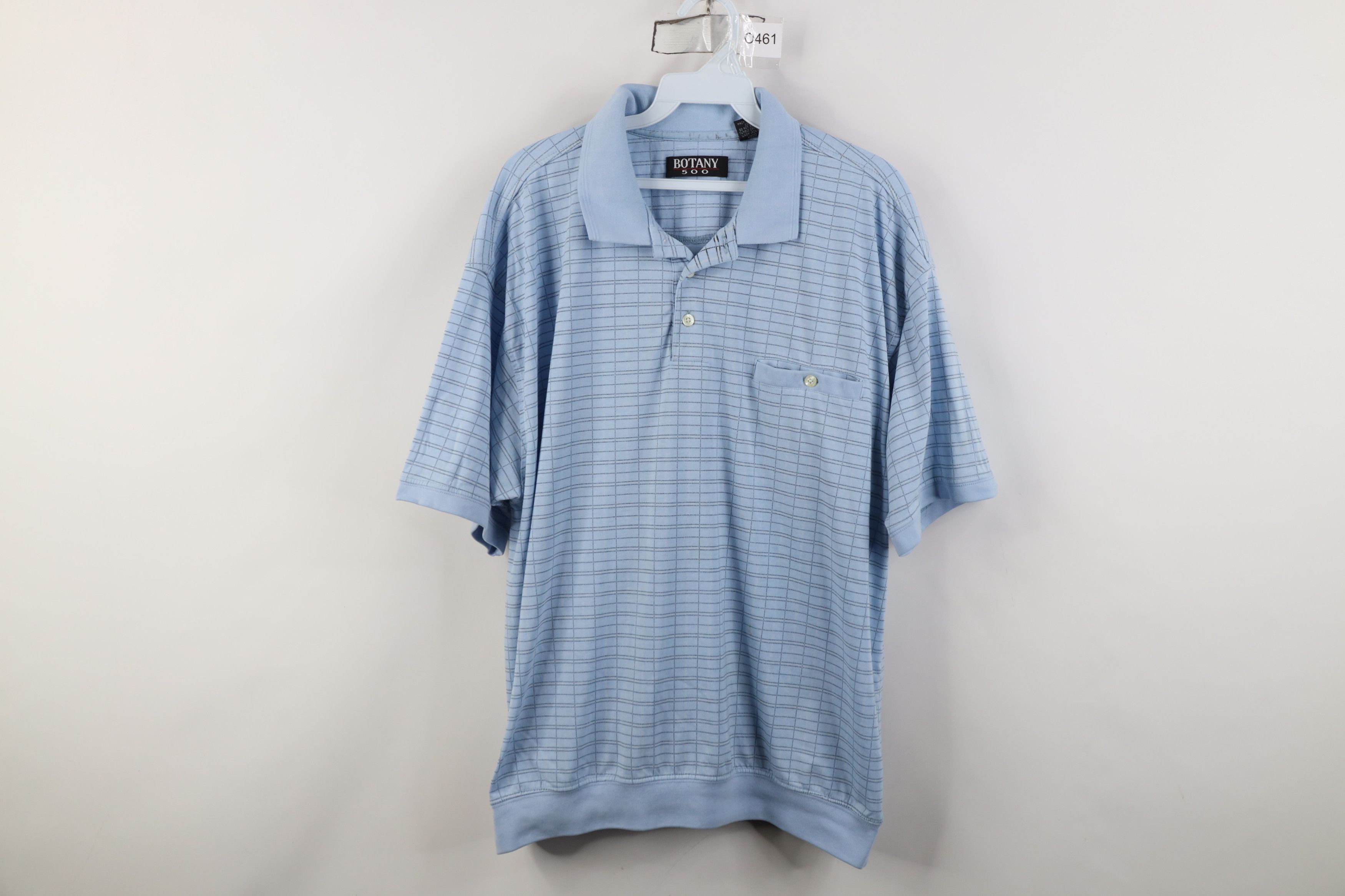 Vintage Vintage 90s Streetwear Pullover Polo Shirt Blue Plaid Size US XL / EU 56 / 4 - 1 Thumbnail