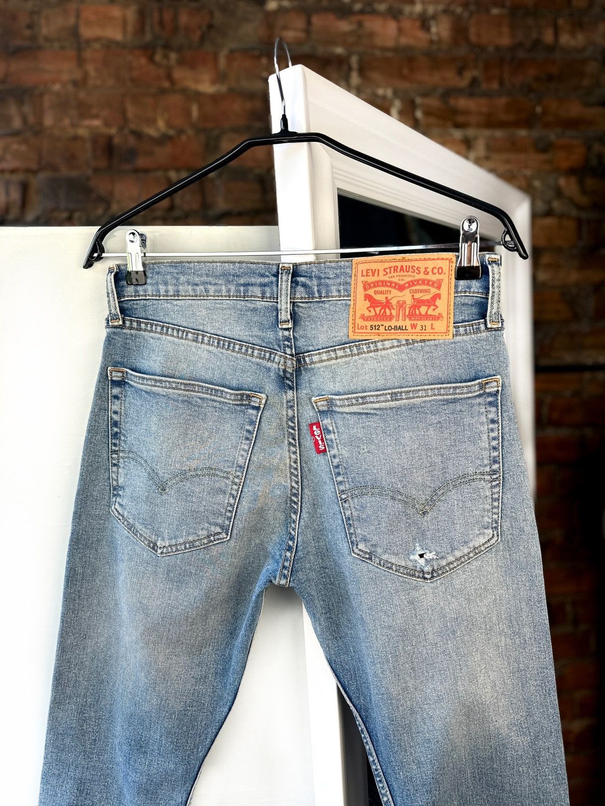 Levi's × Levi's Vintage Clothing Men’s Jeans Levi’s 512 Lo-Ball Blue Size: 31/32 Size US 31 - 2 Thumbnail