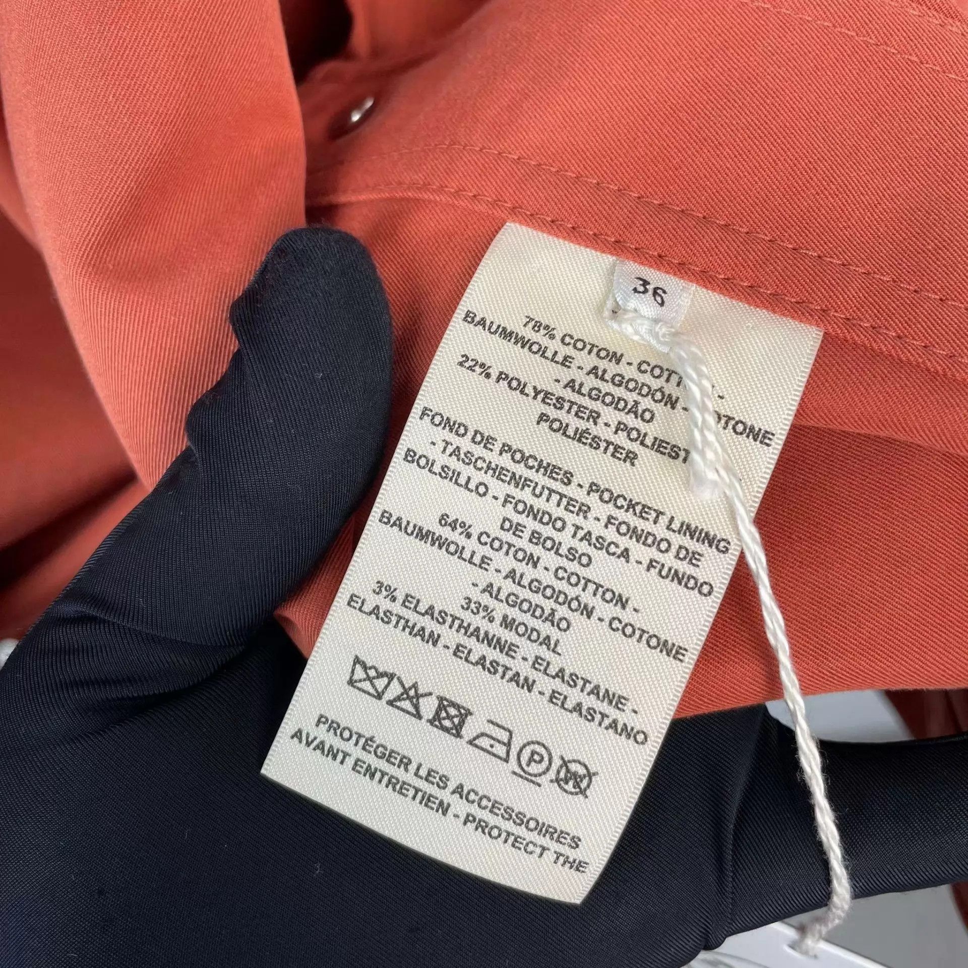 Hermes Hermès new with tags hooded jacket 36 orange Size XS / US 0-2 / IT 36-38 - 5 Thumbnail