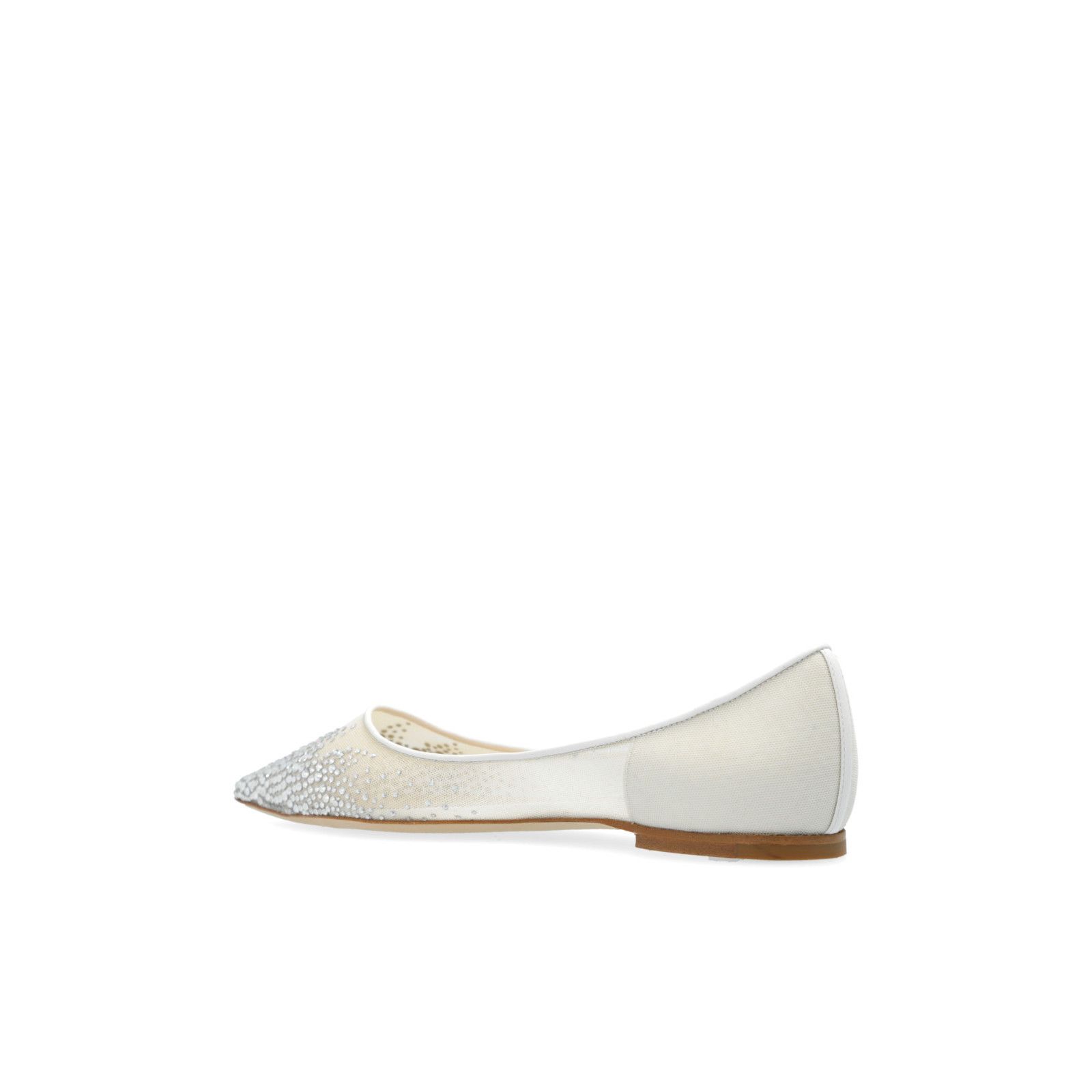 JIMMY CHOO 'Love' Cream Ballet Flats New & Authentic (Women'