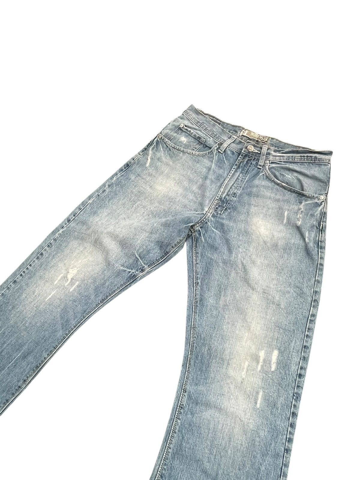 Lee Vintage Lee Dungarees Distresed Denim Size US 33 - 2 Thumbnail