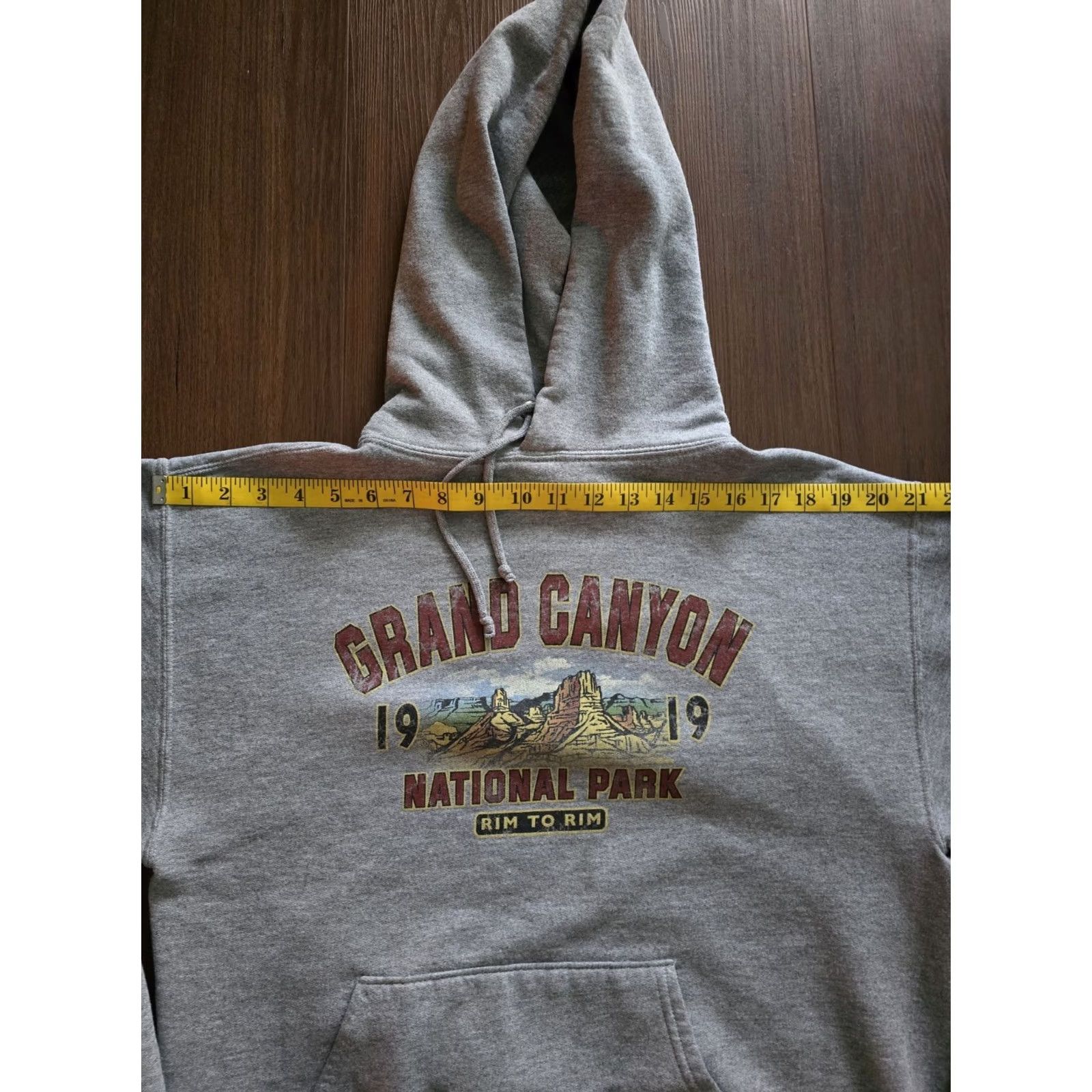 Vintage VINTAGE Grand Canyon Hoodie Gray M Men 90s Pullover Hooded Pockets Logo All Seasons Cotton Blend 1990s Y2k Large? Size US M / EU 48-50 / 2 - 4 Thumbnail