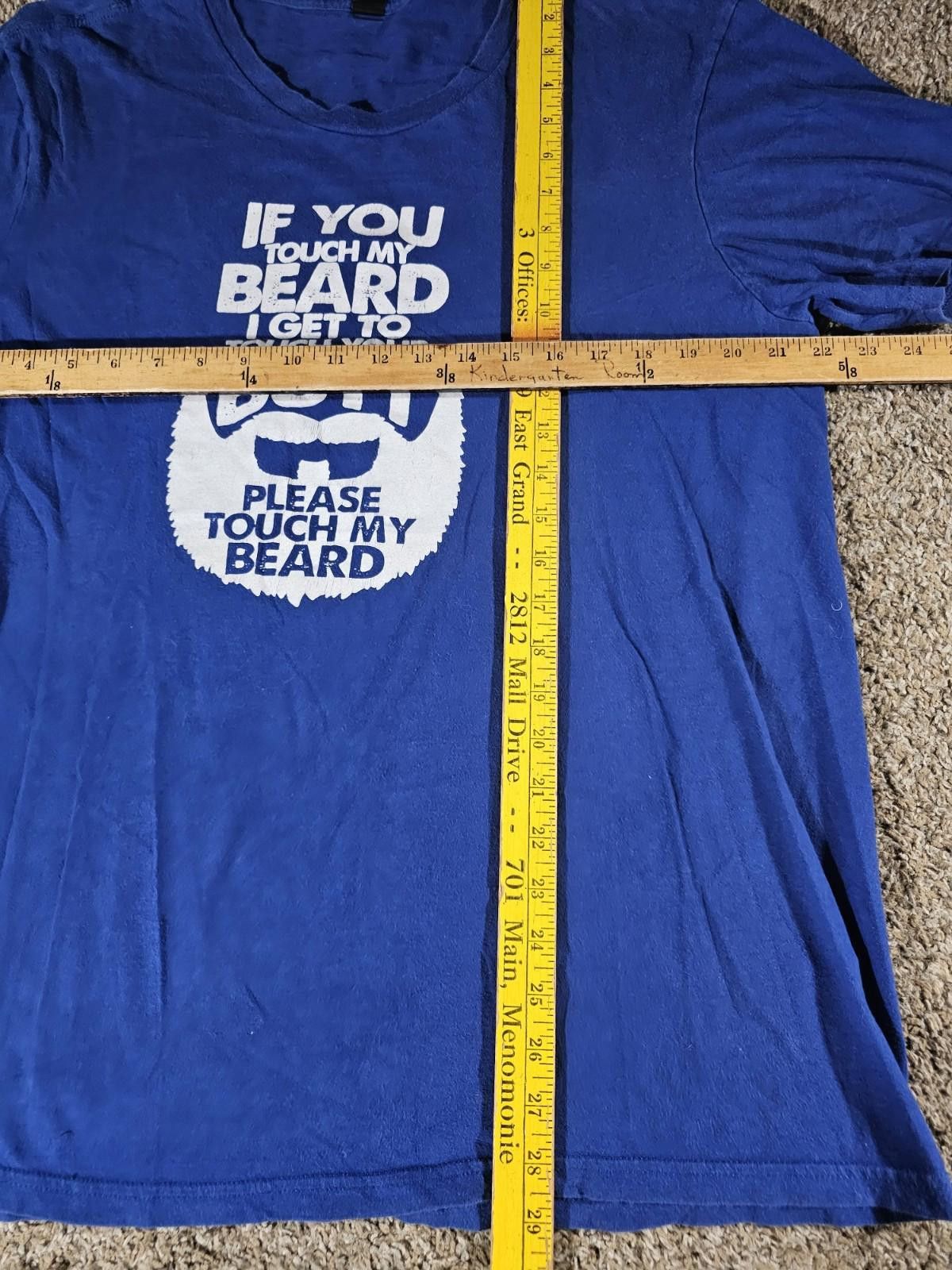 The Unbranded Brand If You Touch My Beard I Get To Touch Your Butt Funny Tshirt Size US L / EU 52-54 / 3 - 4 Thumbnail