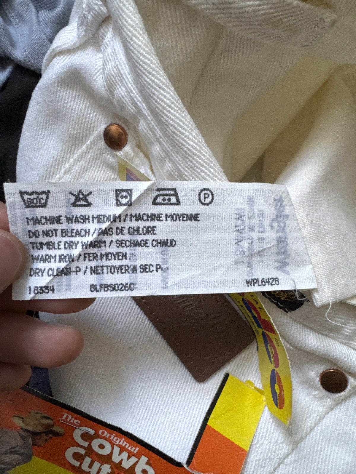 Wrangler Wrangler 13MWZ Pro Rodeo White Jeans NWT 30x34 USA Size US 30 / EU 46 - 5 Thumbnail