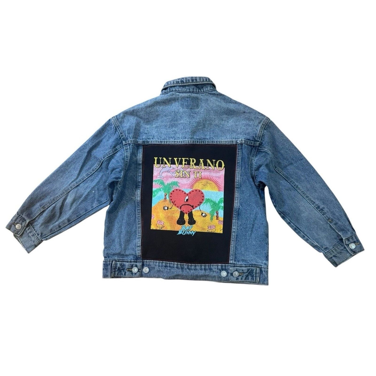 Levi's BAD BUNNY Un Verano Sin Ti Reggaeton House Retro Jacket Sz L Size L / US 10 / IT 46 - 7 Thumbnail