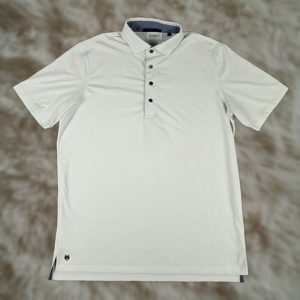 Vintage Greyson Polo Shirt Mens Size Large Green Striped Logo Golf Casual Shirt Size US L / EU 52-54 / 3 - 1 Thumbnail