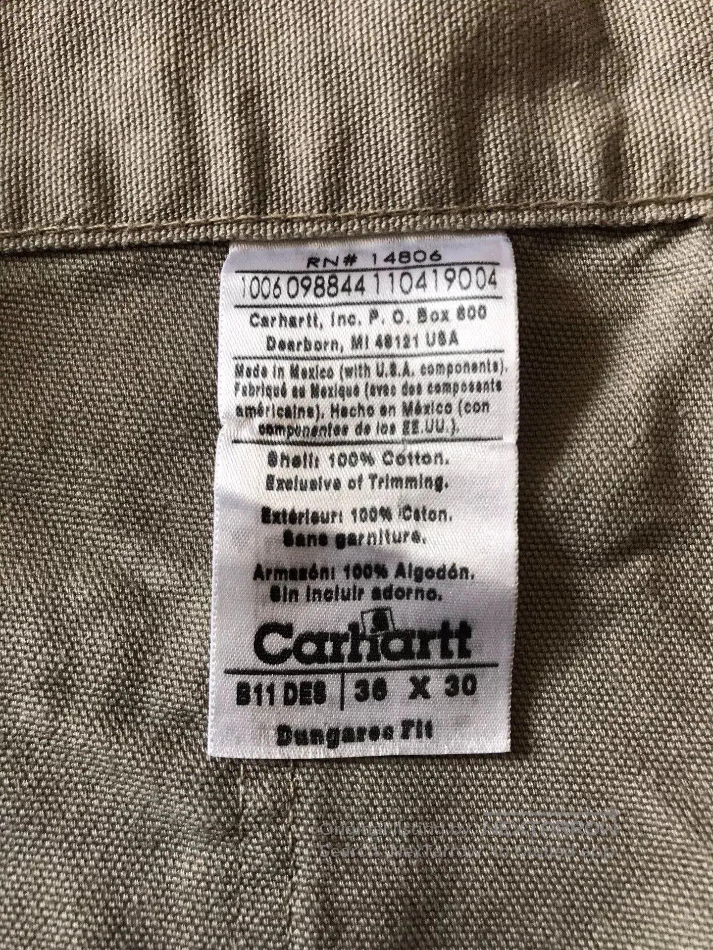 Carhartt Carhartt B11 DES Desert Work Pants. Size US 36 / EU 52 - 9 Thumbnail