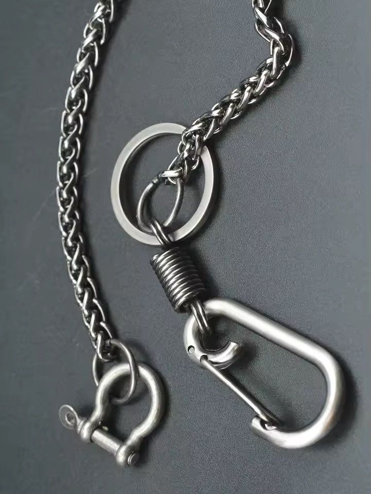 Jewelry Gothic Chunky Gunmetal Trousers Jeans Wallet Chain Size ONE SIZE - 3 Thumbnail