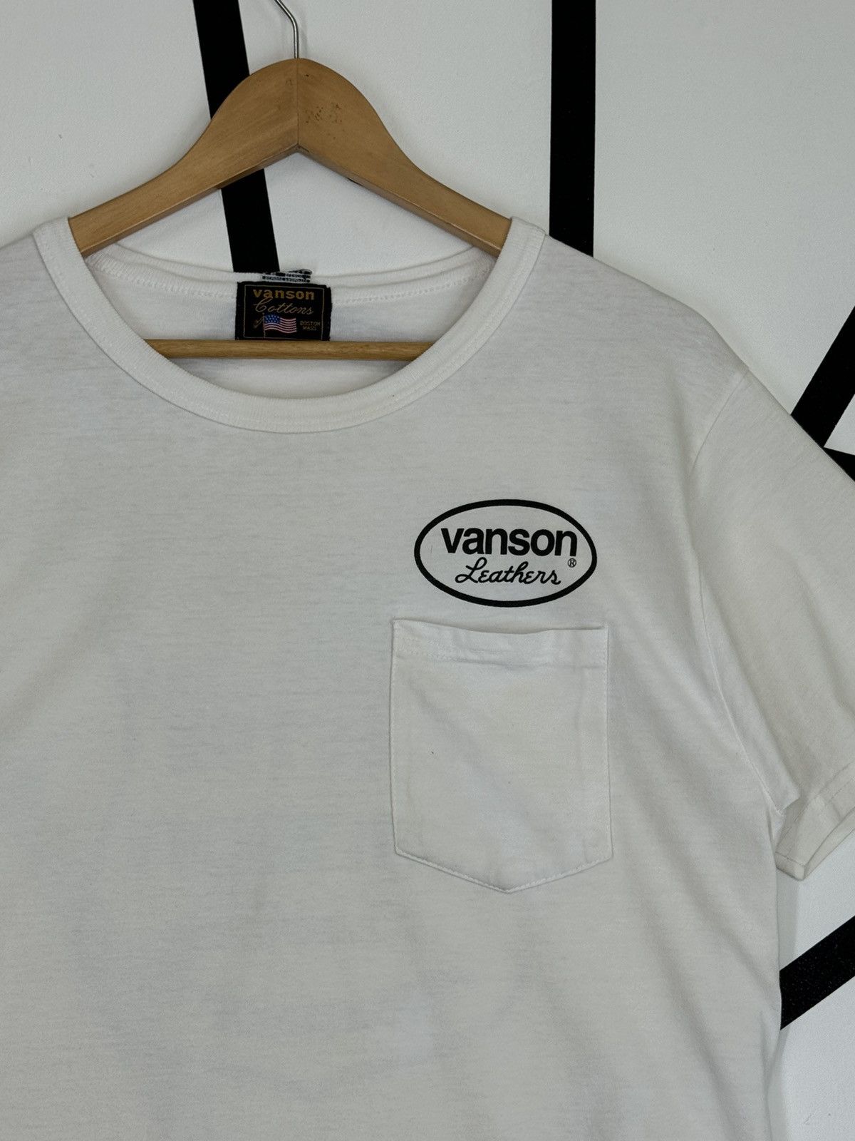 Vanson Leathers VANSON LEATHERS MASSACHUSETTS POCKET TEE Size US M / EU 48-50 / 2 - 8 Thumbnail