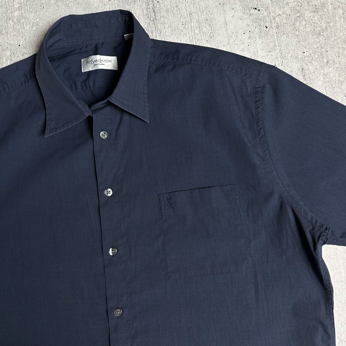 Vintage × Yves Saint Laurent Yves Saint Laurent Shirt Button Up Mini Logo YSL Size US XL / EU 56 / 4 - 7 Thumbnail