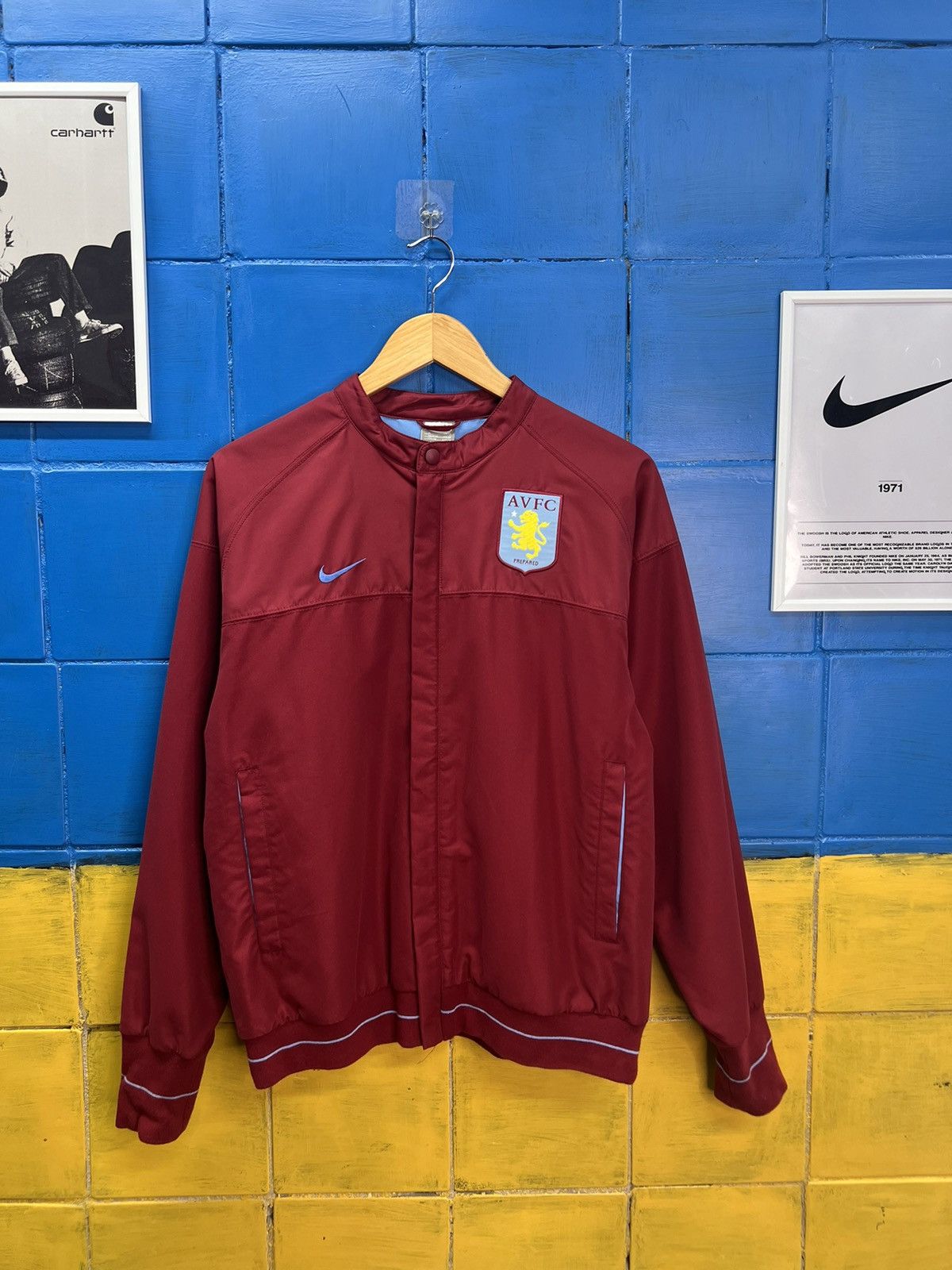 Vintage Vintage Nike 2008-2009 FC Aston Villa Track Jacket Size US M / EU 48-50 / 2 - 1 Thumbnail