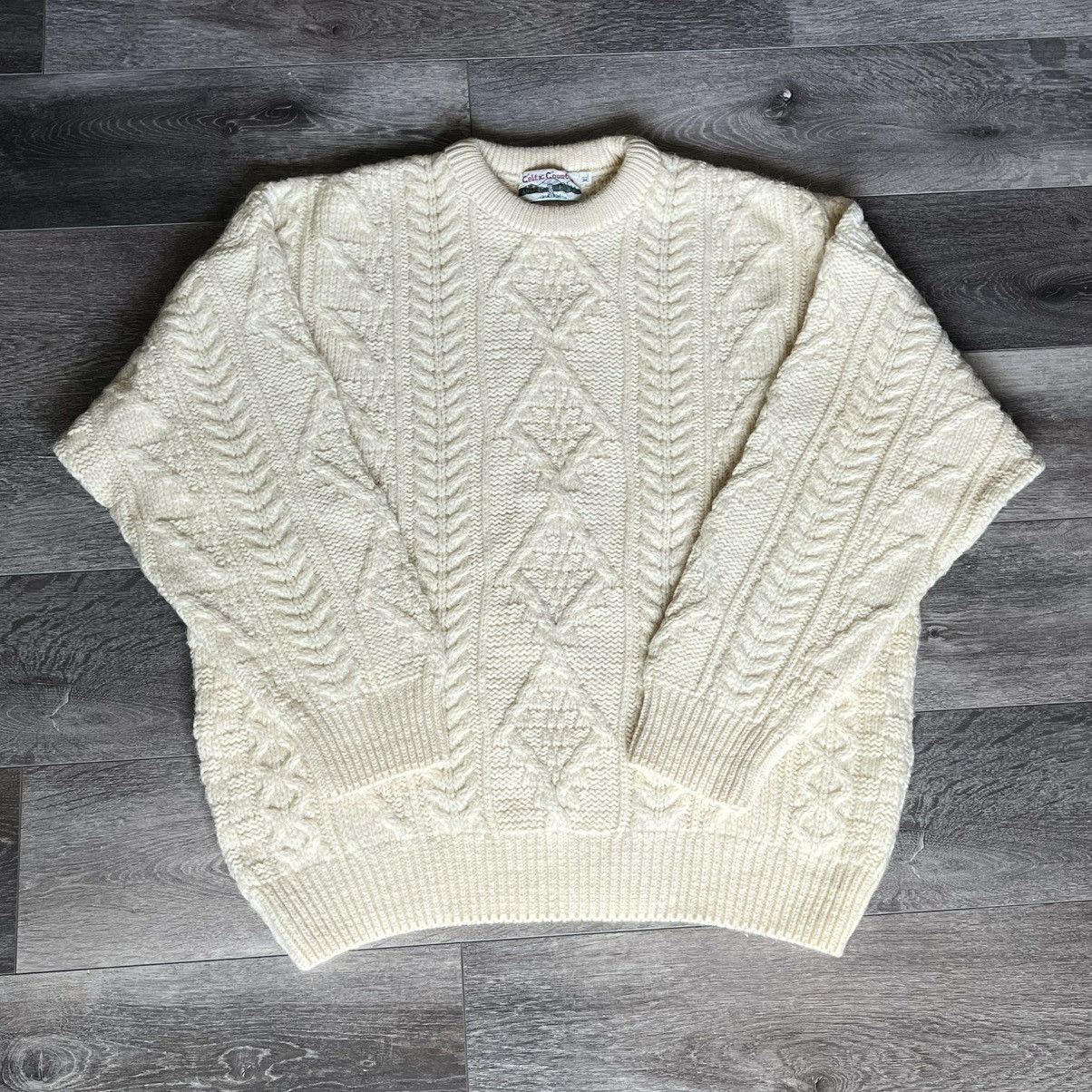 Aran Crafts Vintage Celtic Country Aran Crafts Wool Cable Knit Sweater Size US XL / EU 56 / 4 - 1 Thumbnail