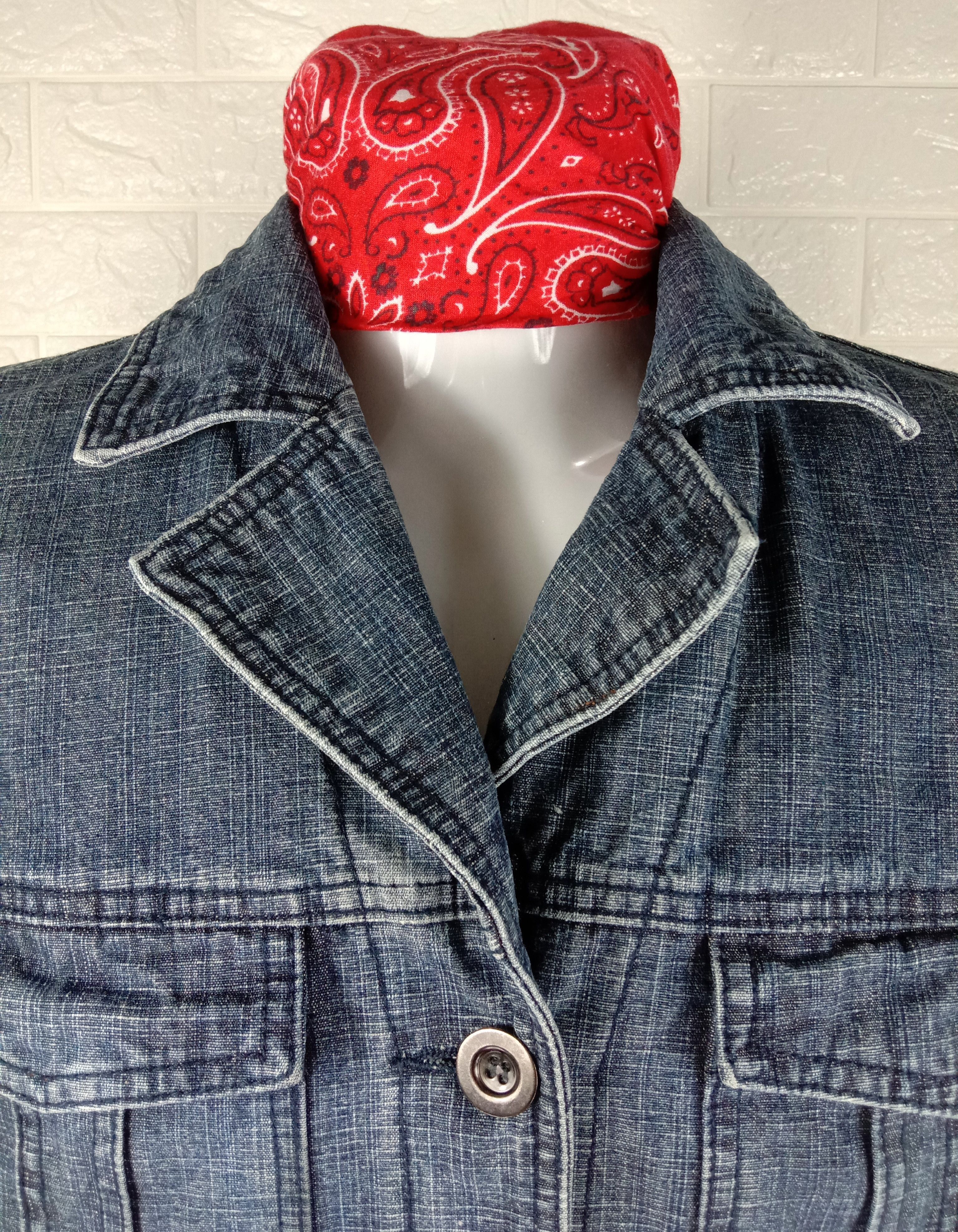 Japanese Brand Vintage Back Rush Denim Jacket Size US M / EU 48-50 / 2 - 5 Thumbnail