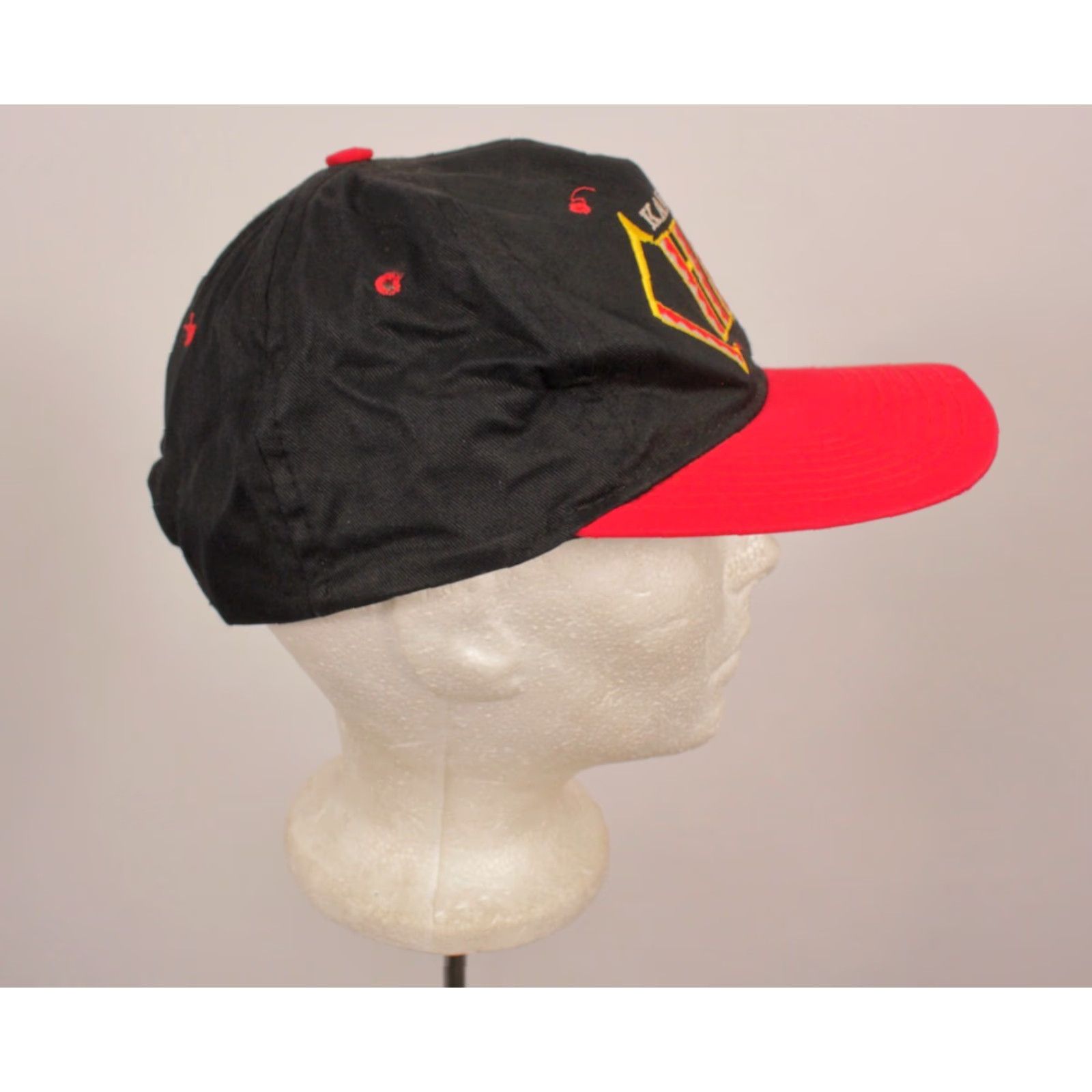VINTAGE KC Chiefs Cap Mens One Size Black Cotton Hat Team NFL Kansas City Mens