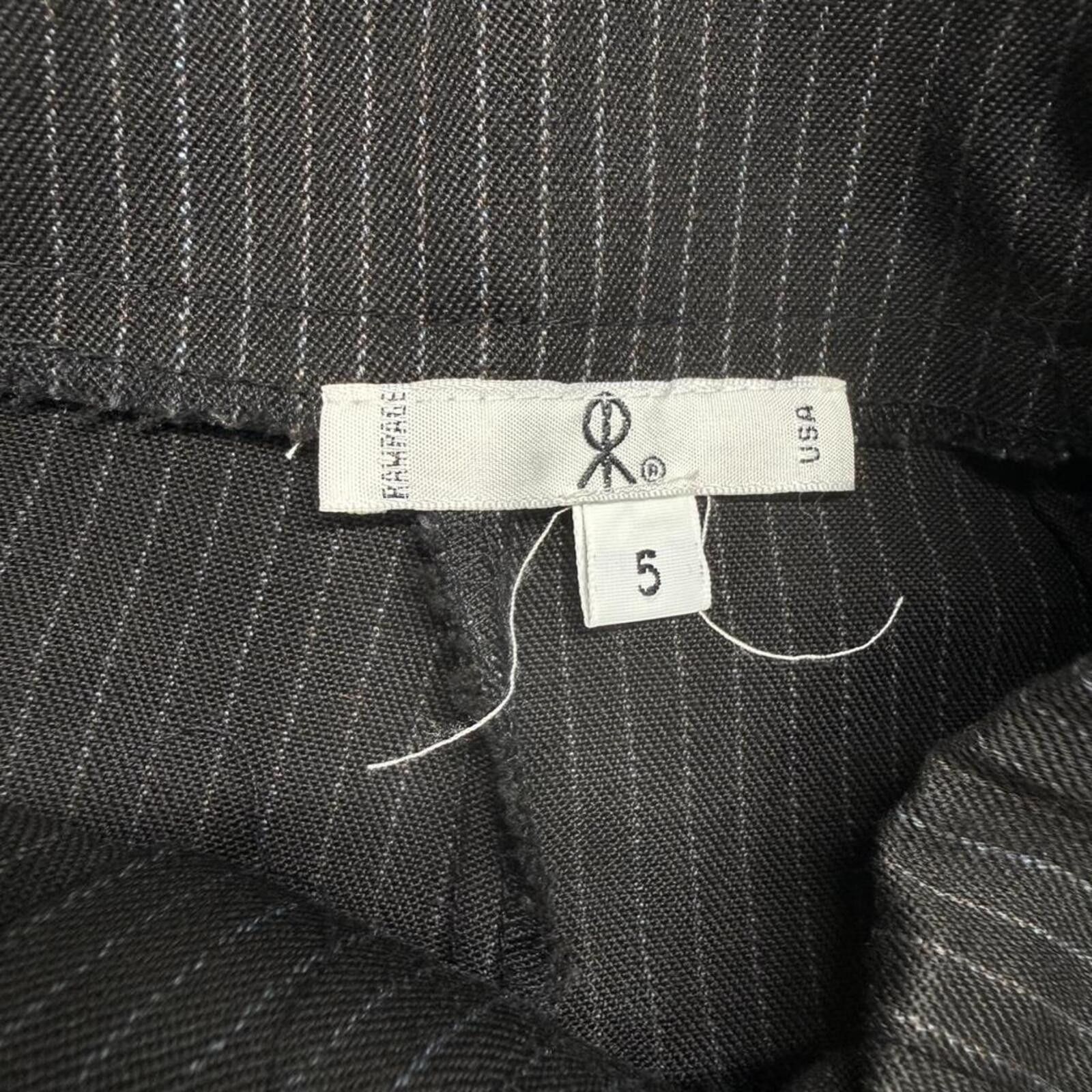 Other VTG 90s Rampage black pinstripe pleated trousers talon zip Size 28" / US 6 / IT 42 - 4 Thumbnail