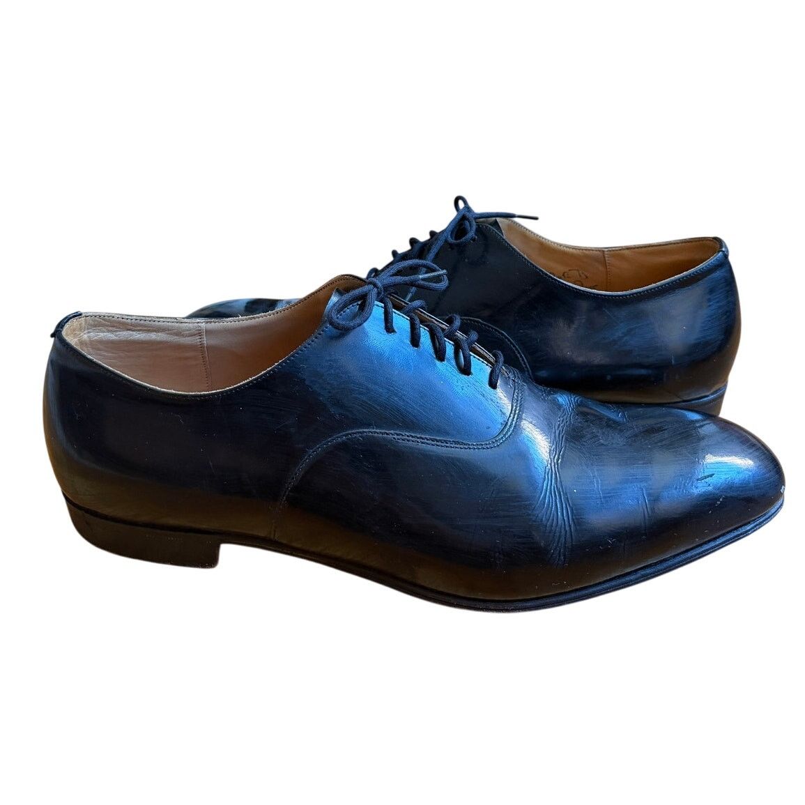 Church's Church's Black Patent Leather Dubai Oxfords Size US 12.5 / EU 45-46 - 2 Thumbnail