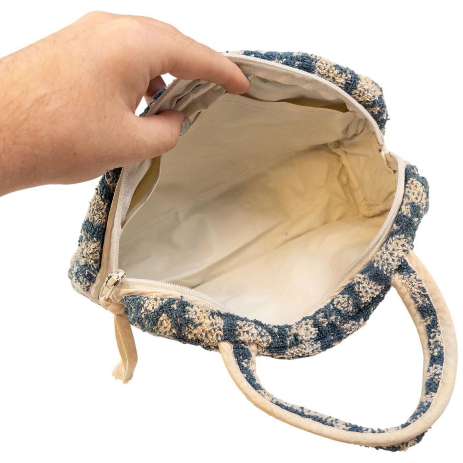 Dior Vintage Dior Monogram Terry Cloth Handbag Size ONE SIZE - 4 Thumbnail
