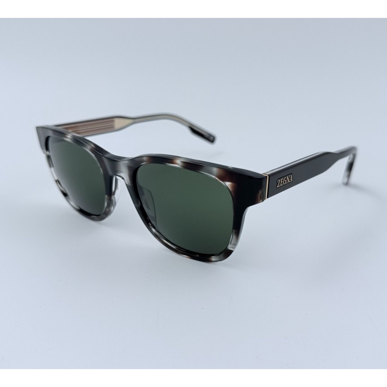 Ermenegildo Zegna NEW Ermenegildo Zegna EZ0222/S 50N Gray Havana Green Zeiss Size ONE SIZE - 2 Thumbnail