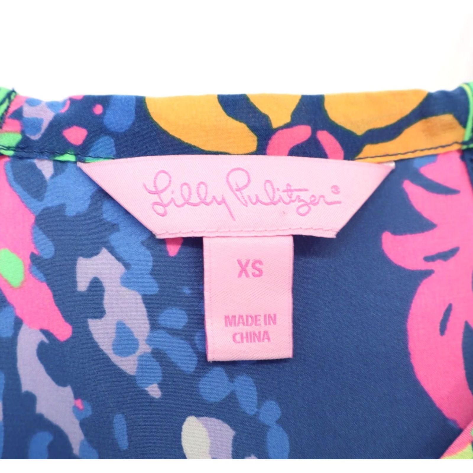 Lilly Pulitzer Lilly Pulitzer Tank Top Racer Back Adjustable Strap Multi Tropical Print XS Women Size XS / US 0-2 / IT 36-38 - 4 Thumbnail