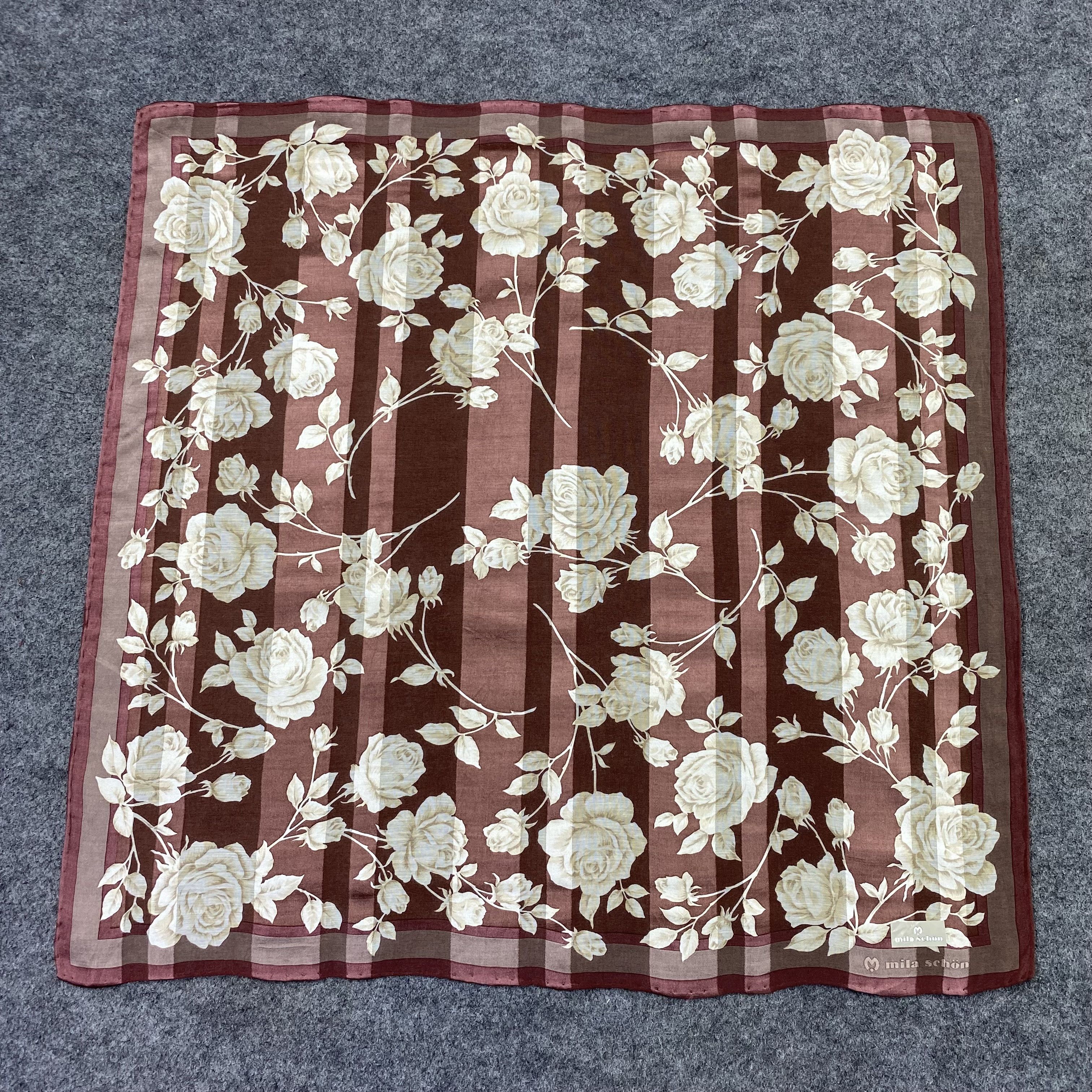 Mila Schon Mila Schon Handkerchief Neckerchief Bandana-B1980 Size ONE SIZE - 3 Thumbnail