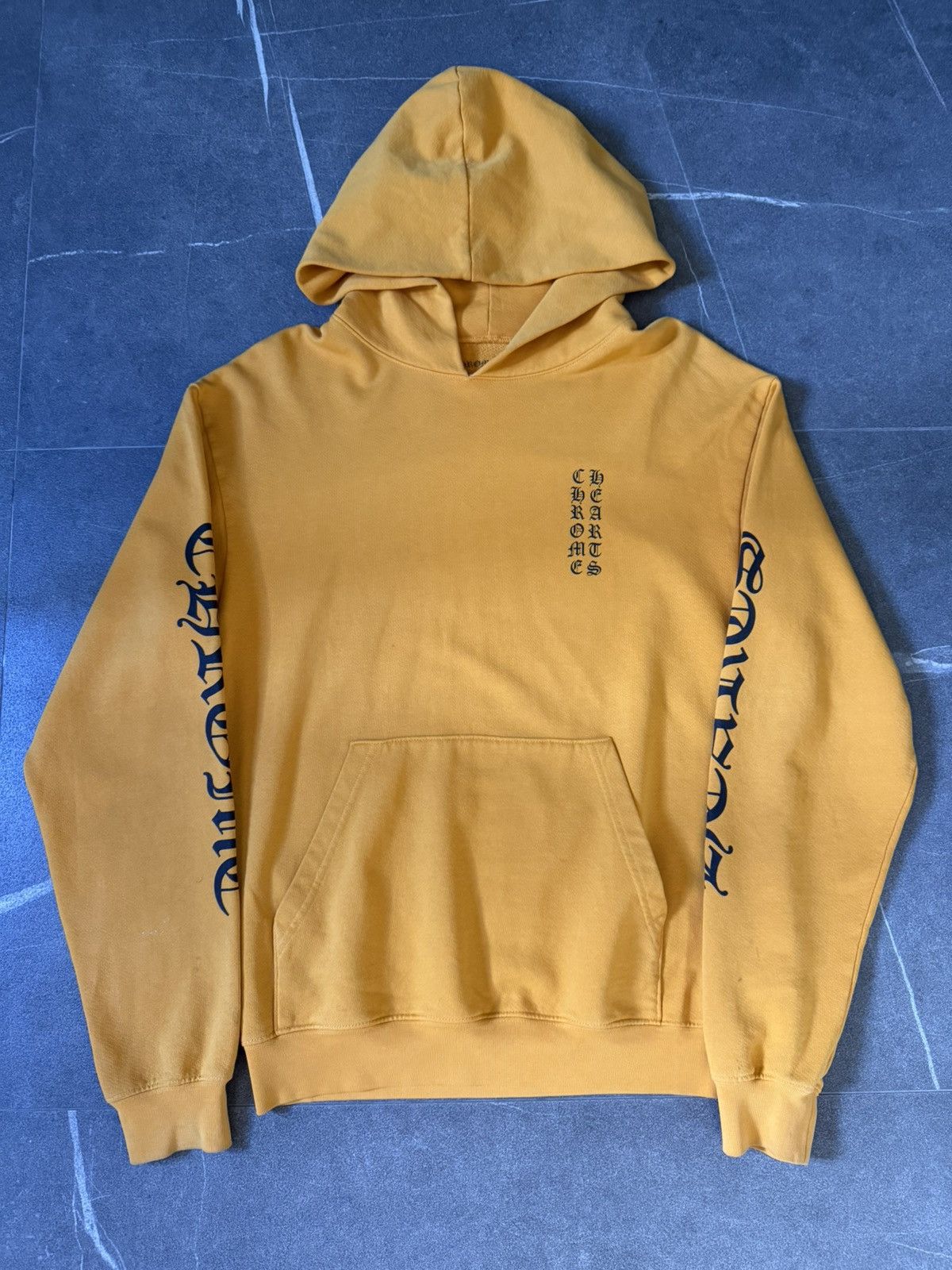 Chrome Hearts Chrome Hearts Vertical Logo Yellow Hoodie Size US M / EU 48-50 / 2 - 2 Thumbnail