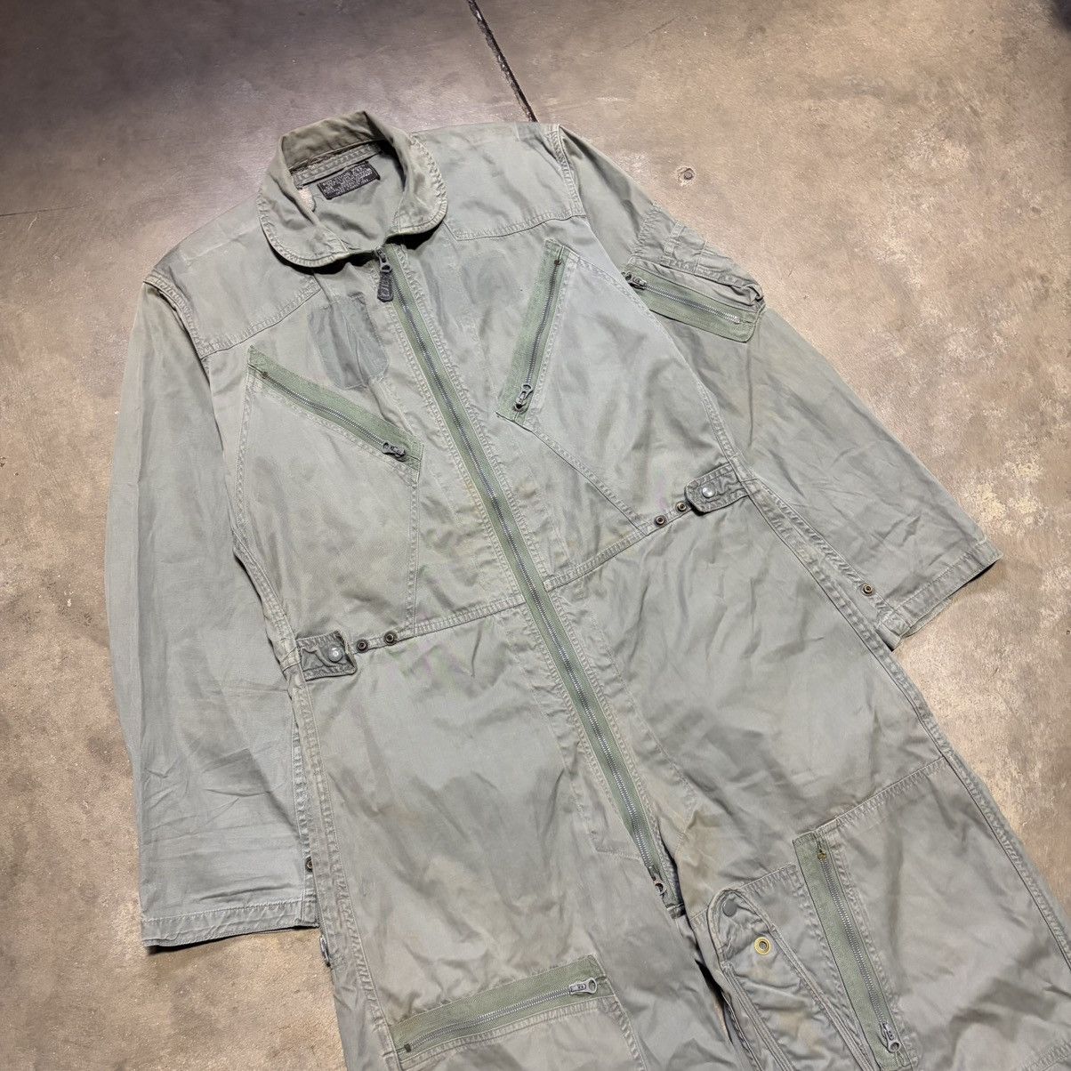 Vintage Vintage K2B Military Flight Suit Vietnam Repaired Crown 50s Size US 34 / EU 50 - 2 Thumbnail