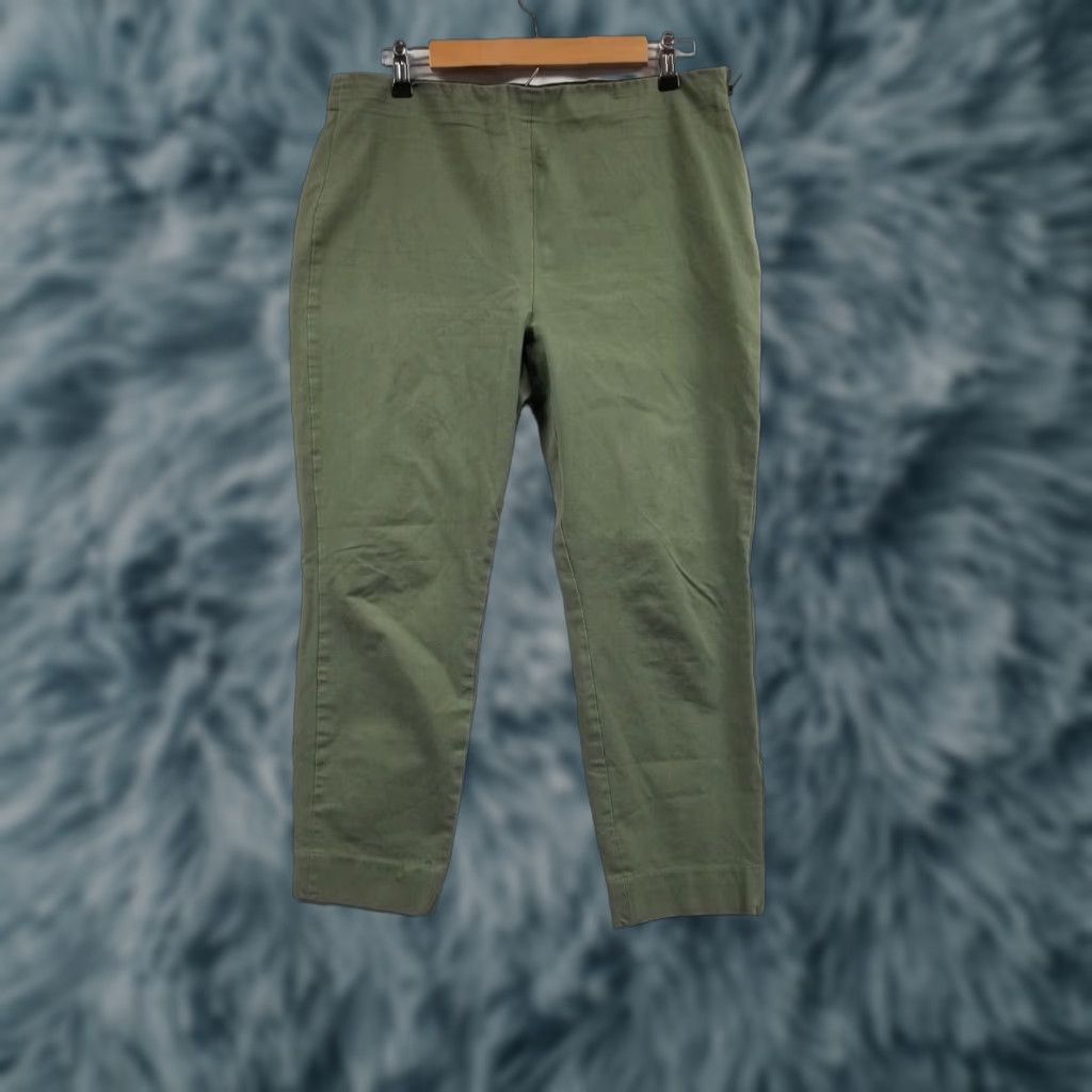 Everlane Everlane Pants Womens Size 14 Olive Green High Rise Twill Chino Size 24" / US 00 / IT 34 - 1 Thumbnail