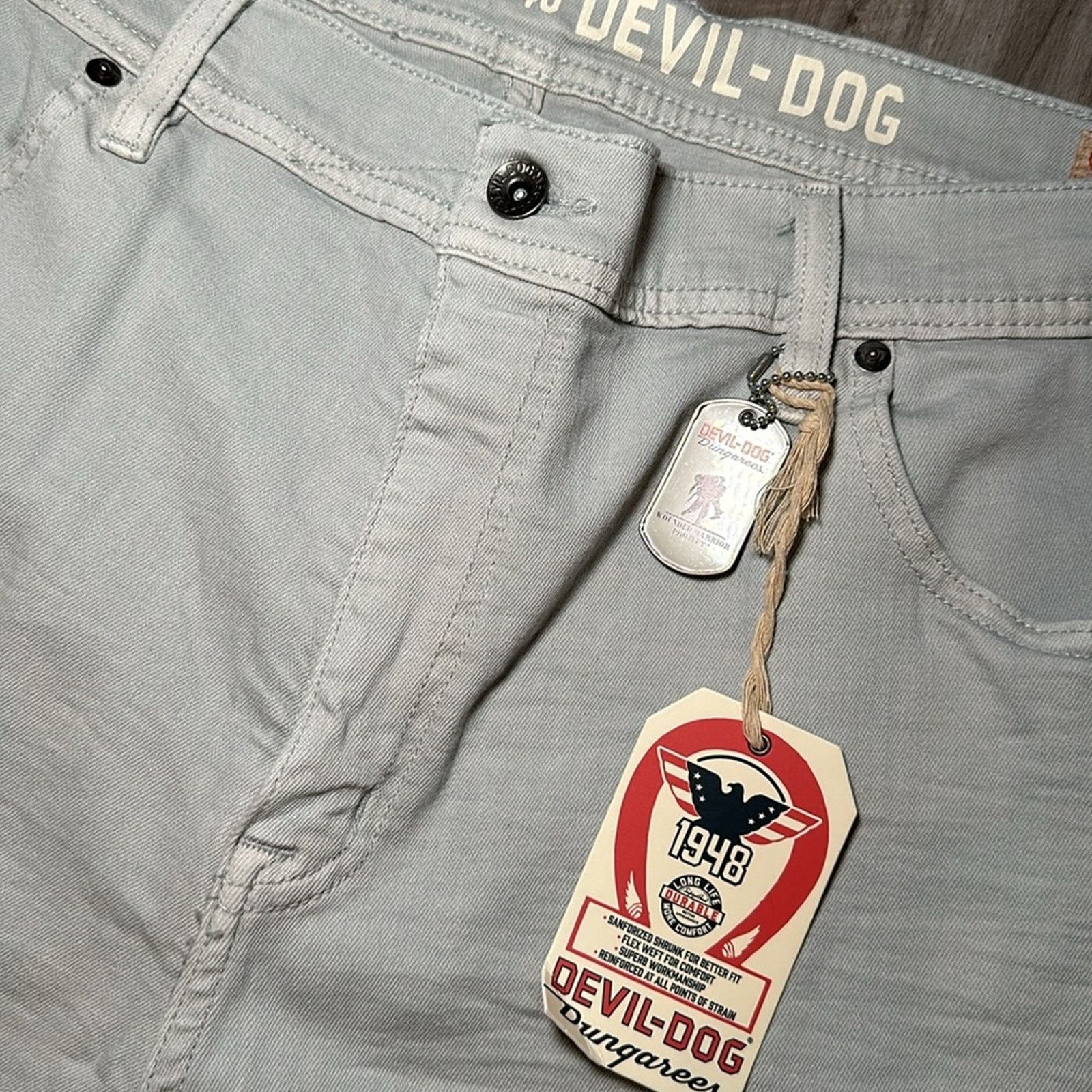 Other Devil-Dog Dungarees Slim Straight Denim Shorts - 40 Size US 40 / EU 56 - 4 Thumbnail