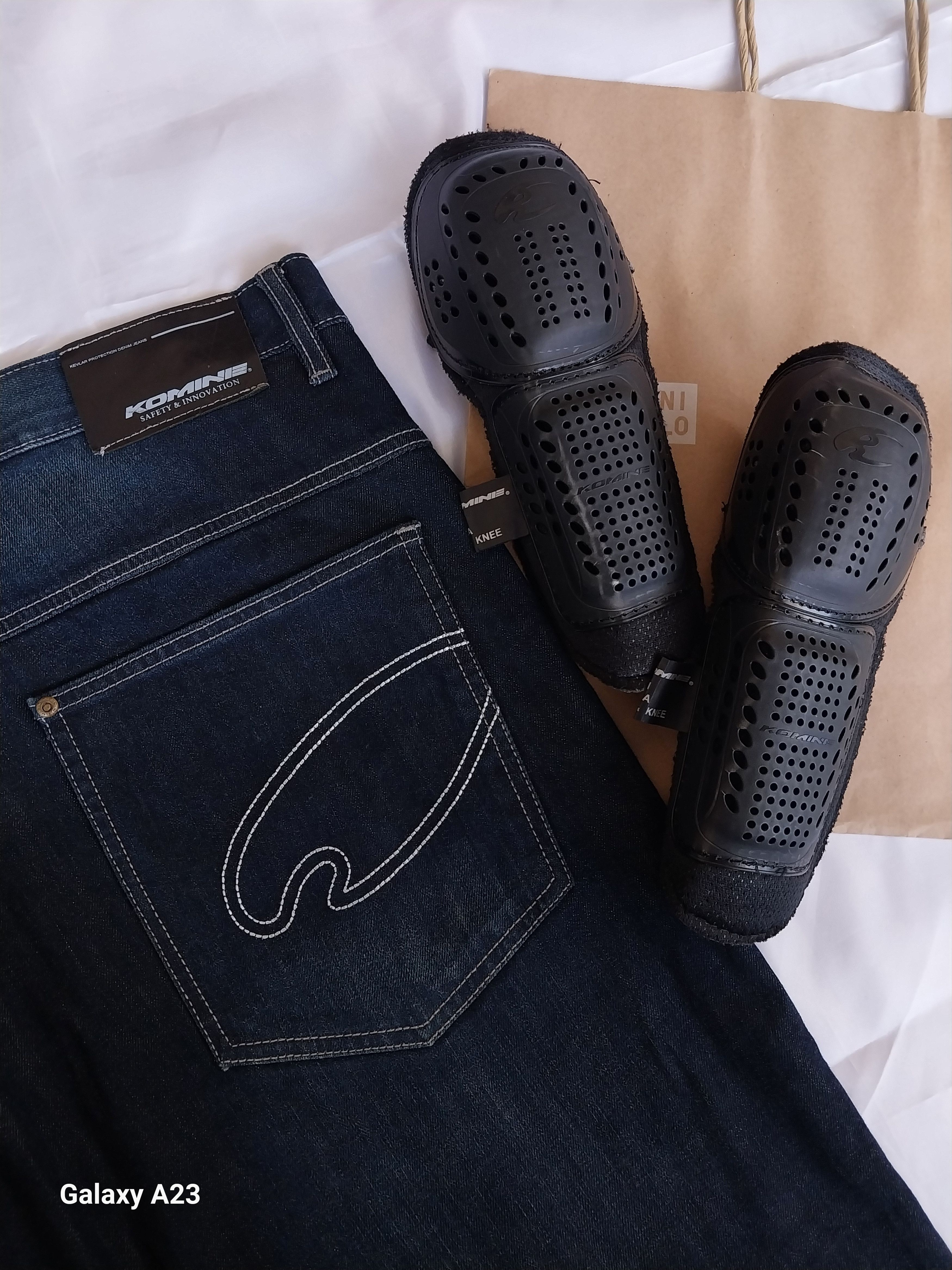RIDING HIGH KOMINE PK-715 KEVLAR PROTECTION DENIM MOTORCYCLE RIDING Size US 44 / EU 60 - 6 Thumbnail