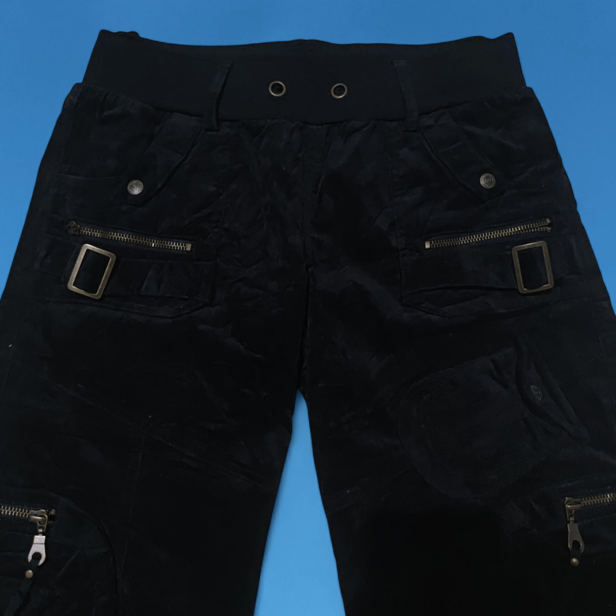 Japanese Brand × Seditionaries Japanese Brand Maliani Velvet 3d Pocket Crop Pants Size 28" / US 6 / IT 42 - 3 Thumbnail