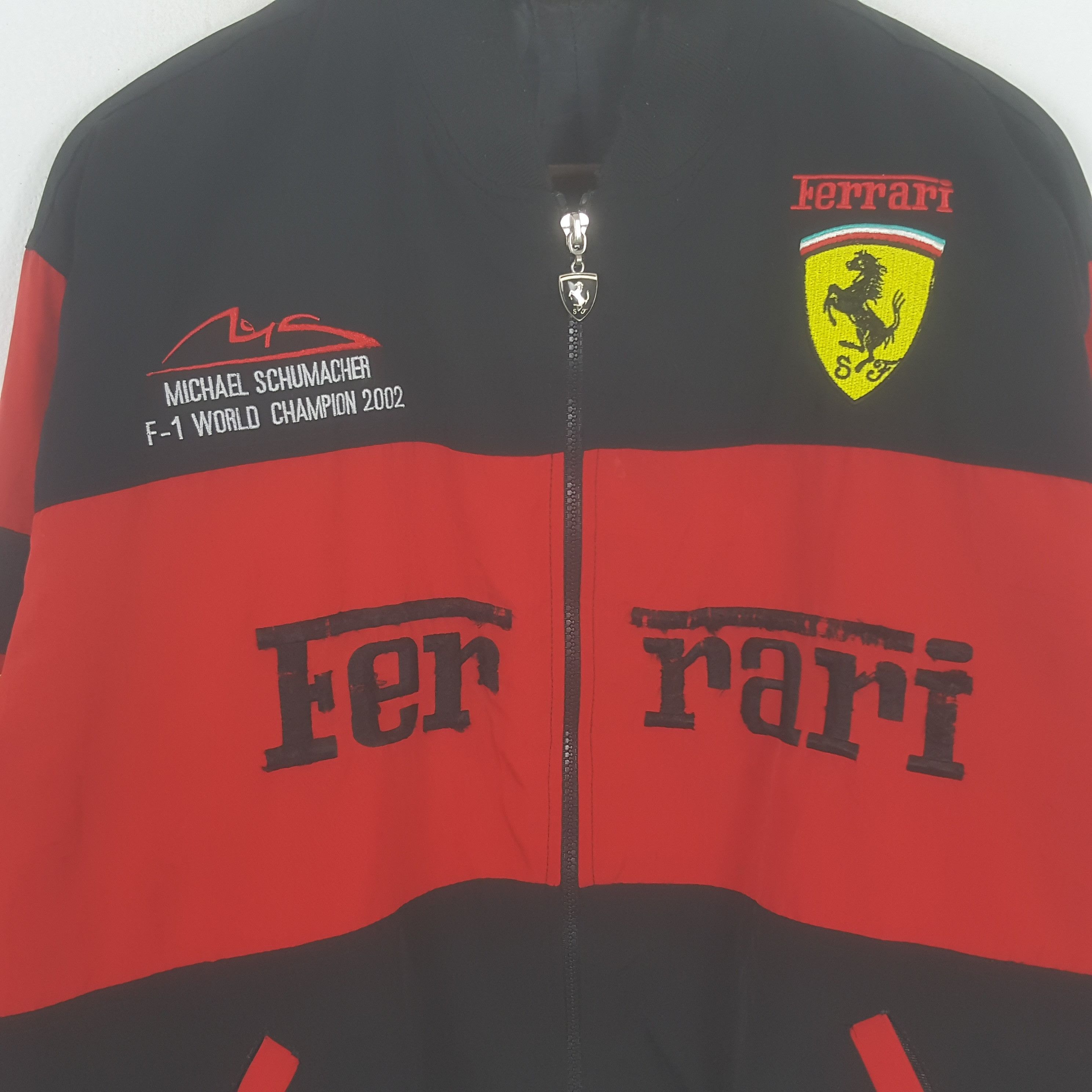 Vintage Vintage Ferrari F-1 Racing Bomber Jacket Size US L / EU 52-54 / 3 - 4 Thumbnail
