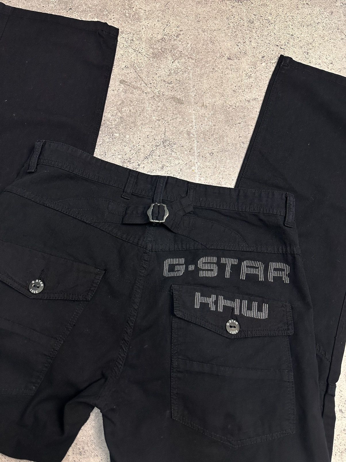 G-Star G-Star raw black denim pants carpenter y2k tech style Size US 34 / EU 50 - 16 Thumbnail