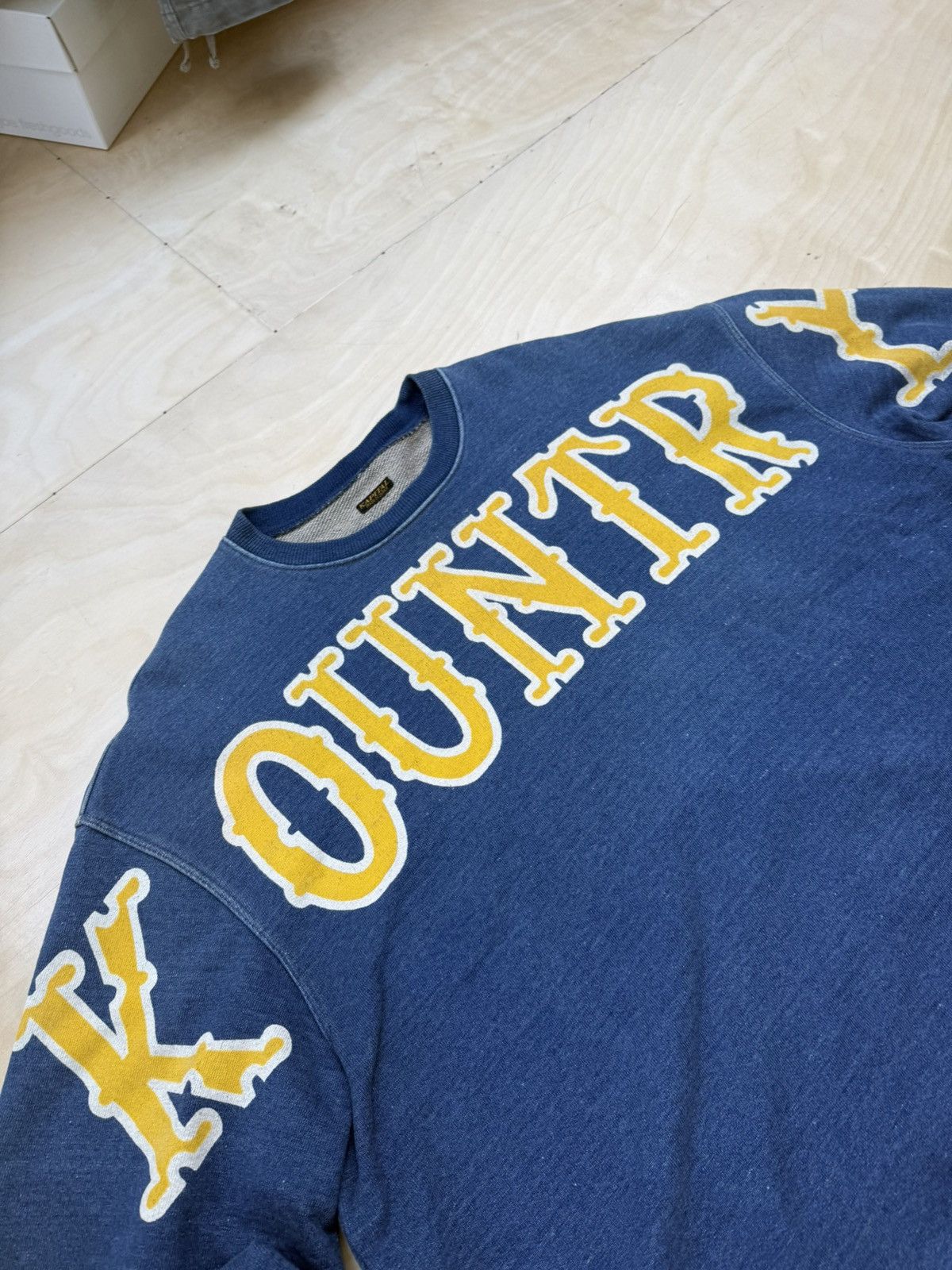 Kapital Kountry Kountry | Kapital | Indigo Crew Neck Sweatshirt | (5) XL Size US XL / EU 56 / 4 - 6 Thumbnail