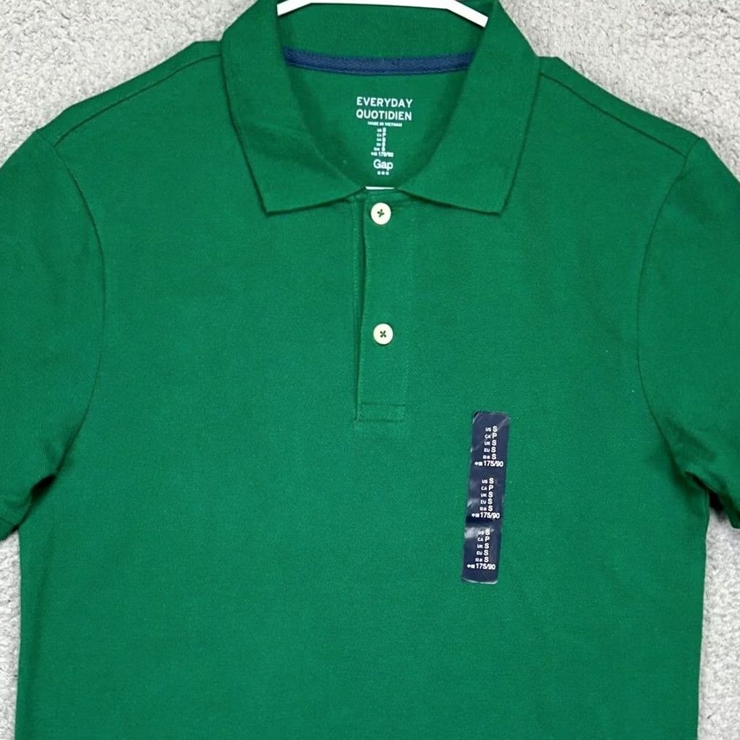 Gap Gap Everyday Polo Shirt Mens Small Green Rugby Casual Short Sleeve Comfort Size US S / EU 44-46 / 1 - 2 Thumbnail