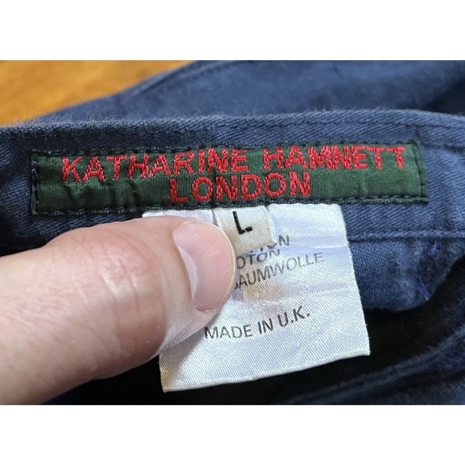 Vintage VINTAGE Katharine Hamnett High Waist Pleated Midi Skirt Women’s Large Blue Skirt Size 36" / US 14 / IT 50 - 5 Thumbnail