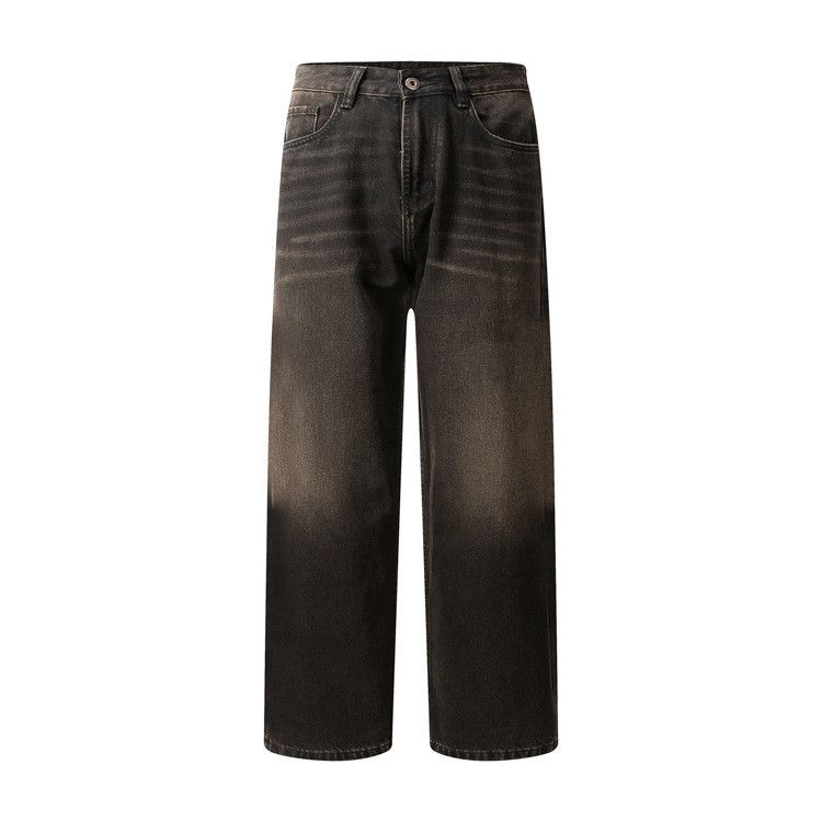 Japanese Brand × Jean Men's punk trend gradient loose washed distressed jeans Size US 34 / EU 50 - 1 Thumbnail