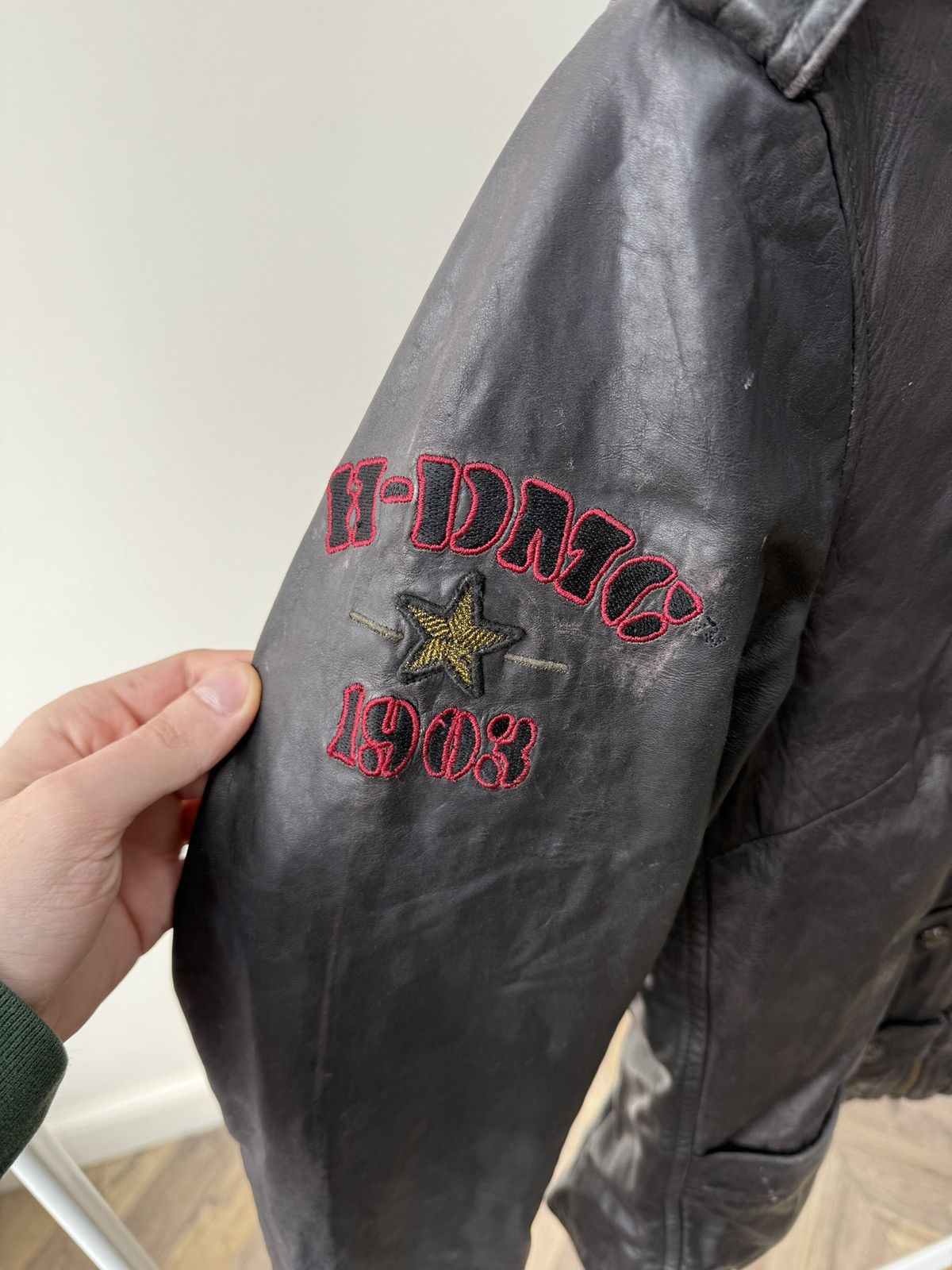Harley Davidson Vintage Harley-Davidson Archive Faded Leather Women's Jacket Size S / US 4 / IT 40 - 3 Thumbnail