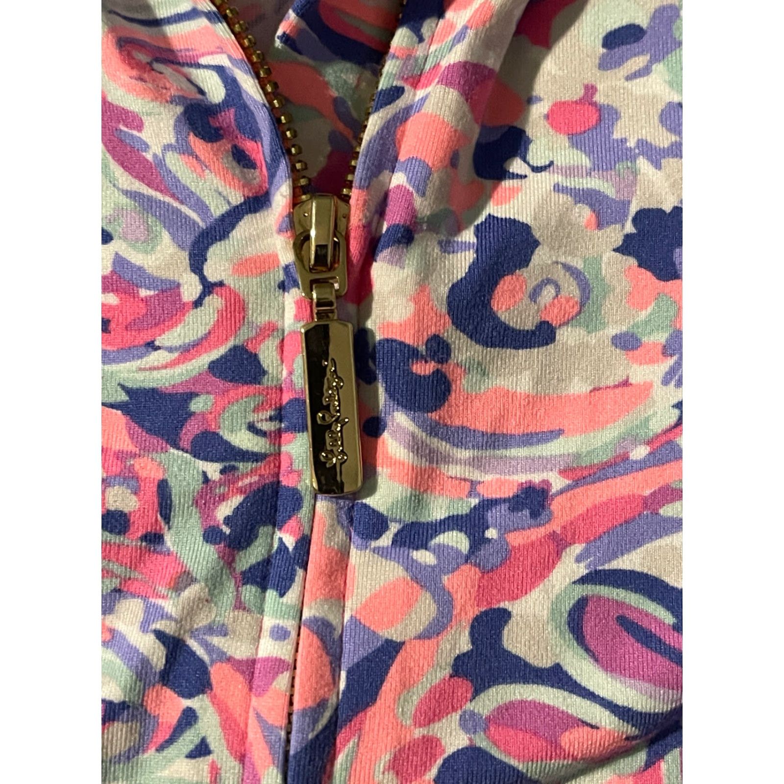 Lilly Pulitzer Lilly Pulitzer Luxletic Full Zip Jacket XS Women's Pink Athletic Collared Long Sleeve Size XS / US 0-2 / IT 36-38 - 6 Thumbnail